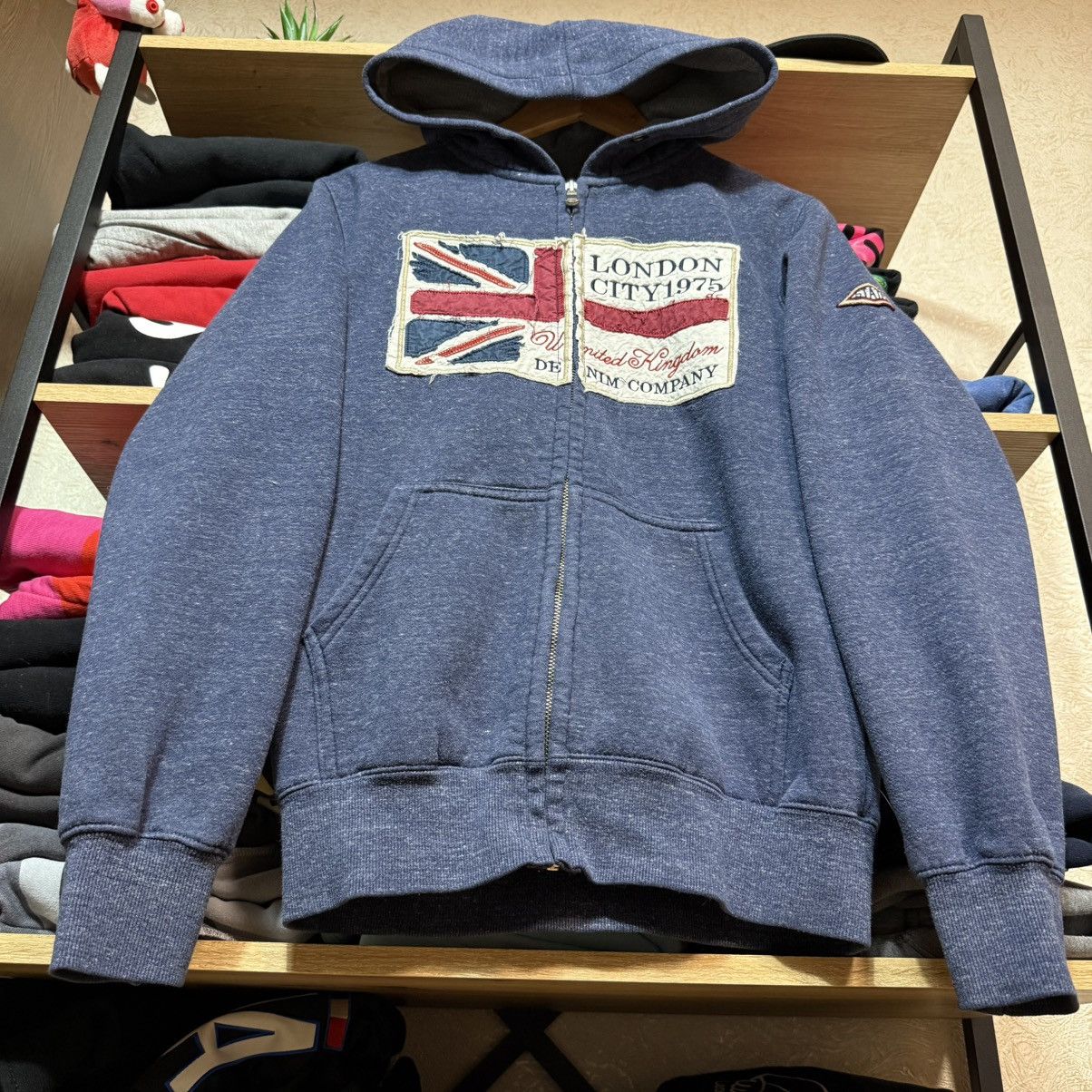 Hysteric Glamour 📌 Crazy Y2K British Britain Flag Archive Zip Hoodie Size US M / EU 48-50 / 2 - 5 Thumbnail