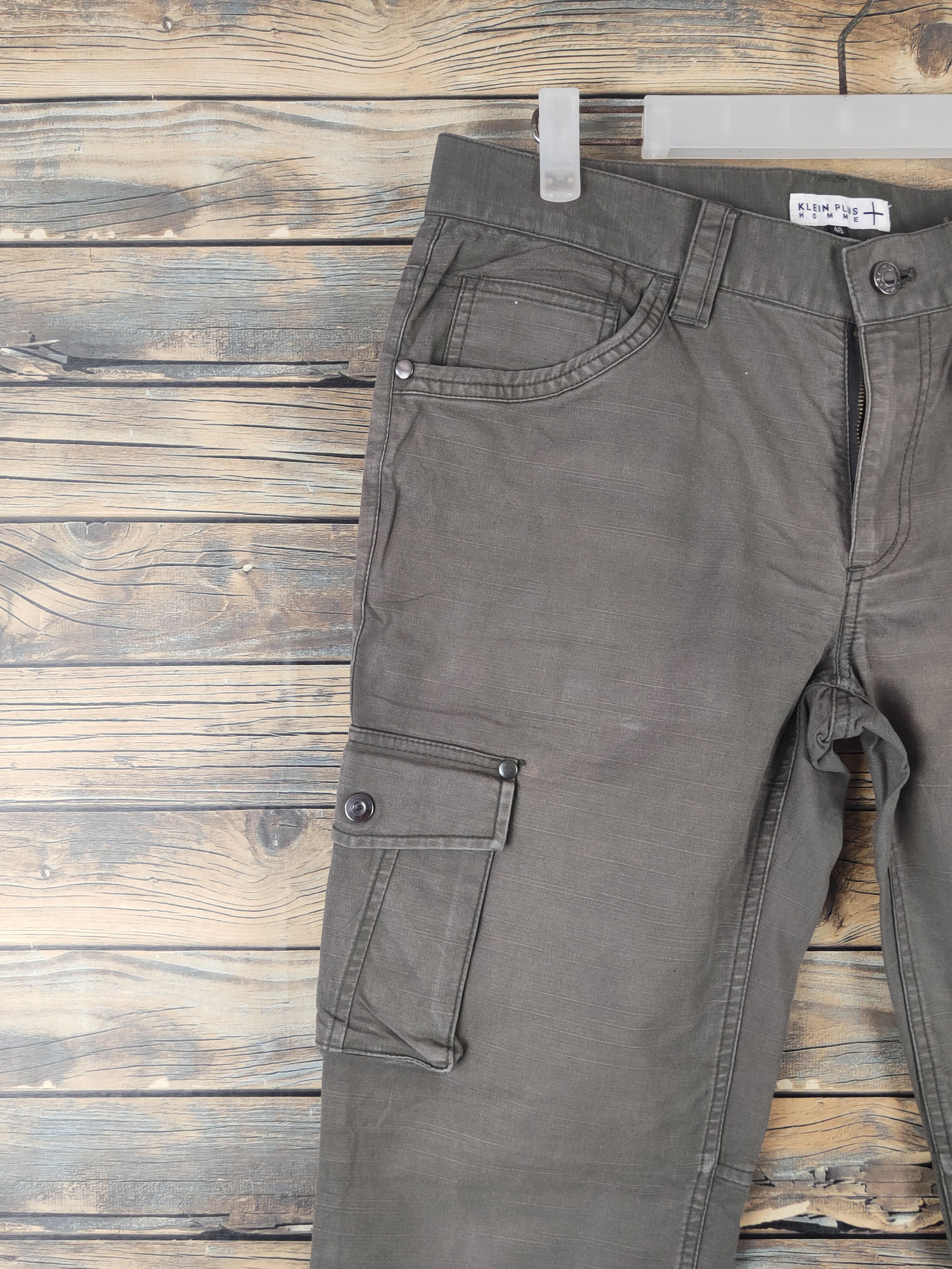Japanese Brand DL Klein Plus Homme Brown Multipocket Cargo Pants #1885 Size US 32 / EU 48 - 3 Thumbnail