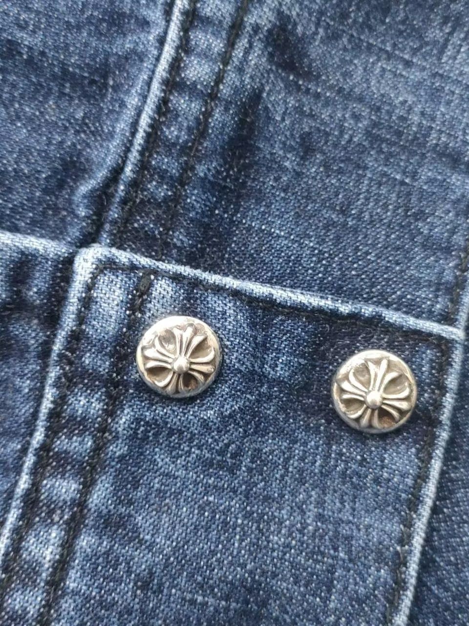 Chrome Hearts Chrome Hearts Work Dog Denim Shirt Jacket Size US L / EU 52-54 / 3 - 4 Thumbnail