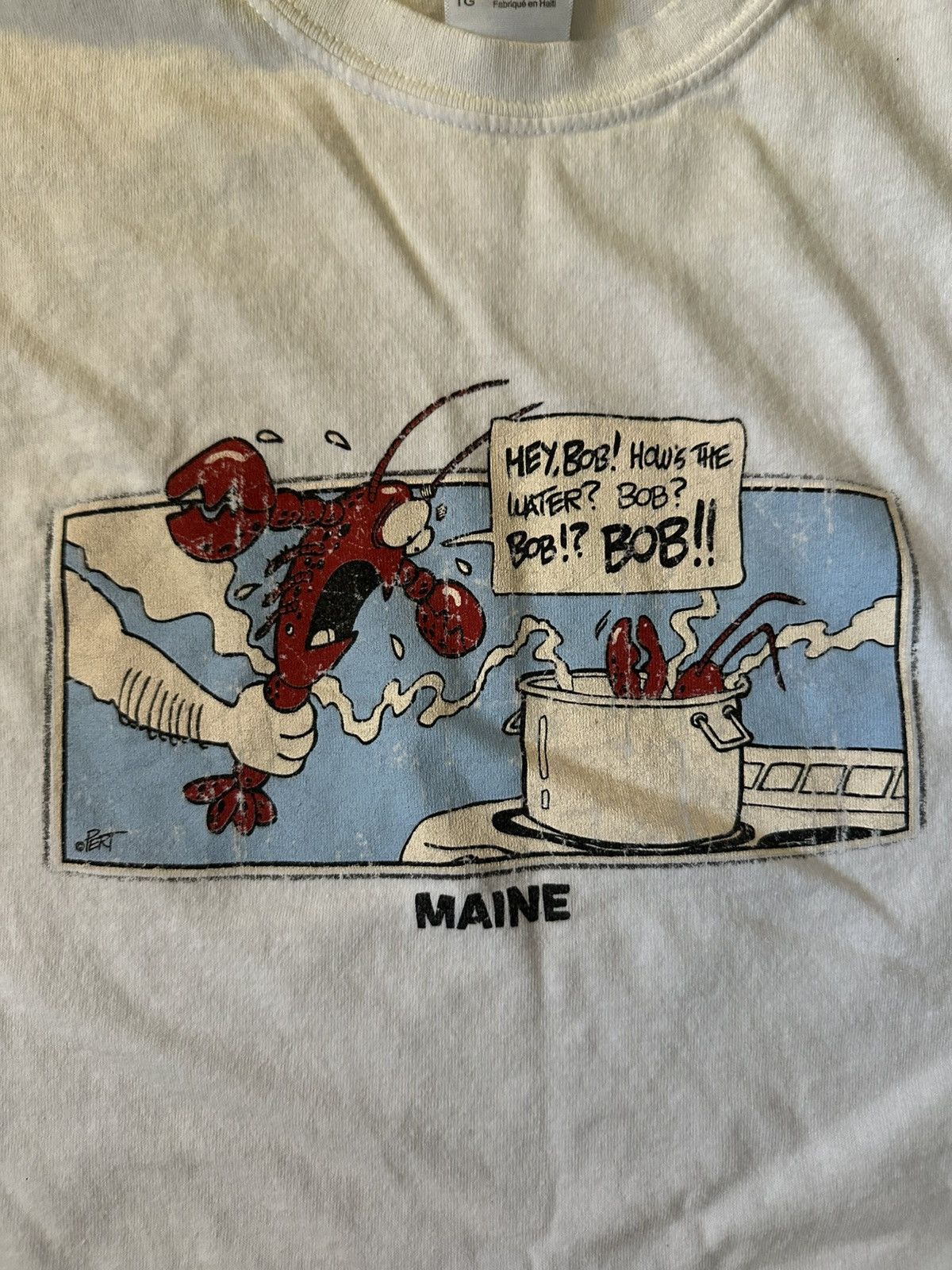 Vintage Funny Lobster Shirt Size US XL / EU 56 / 4 - 2 Thumbnail