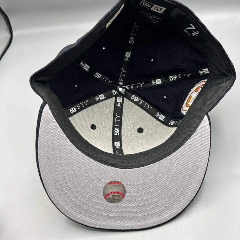 New Era Houston Astros Hat Men 7 5/8 59Fifty New Era MLB Fitted Cap Size ONE SIZE - 2 Thumbnail