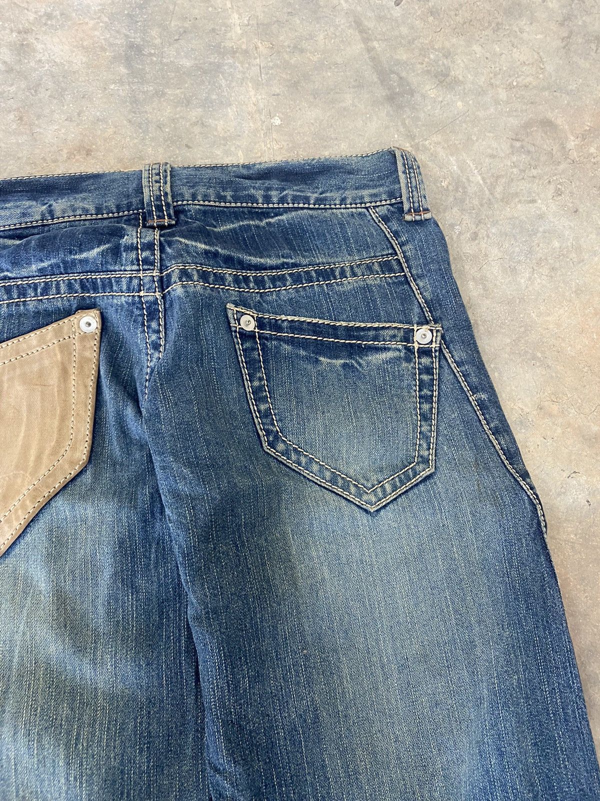 Hysteric Glamour Sick☠️ DoubleName Double Waist Wash Jeans Punk Grunge Size US 32 / EU 48 - 11 Thumbnail