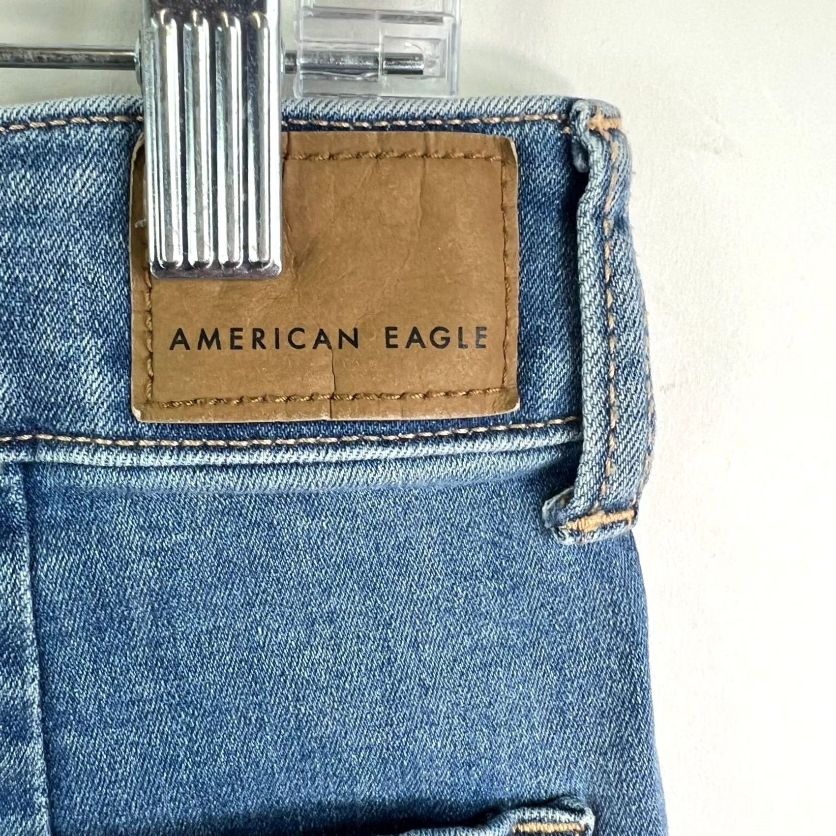 American Eagle Outfitters American Eagle Blue Jean Mini Skirt Women's Size 8 Stretch Denim 30X15 Size 30" / US 8 / IT 44 - 4 Thumbnail