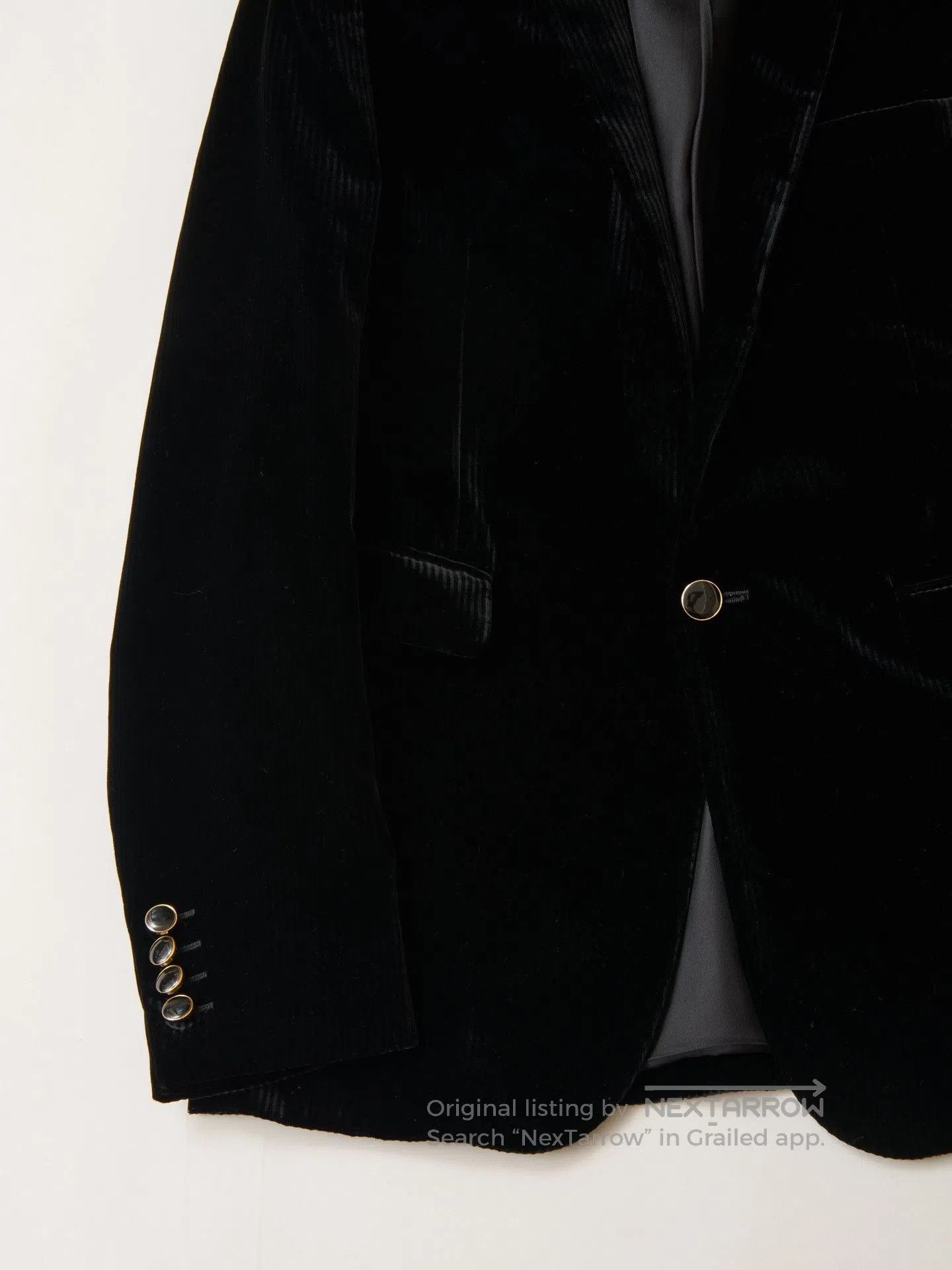 Saint Laurent Paris YSL 2020 Black Corduroy Blazer. Size M / US 6-8 / IT 42-44 - 3 Thumbnail