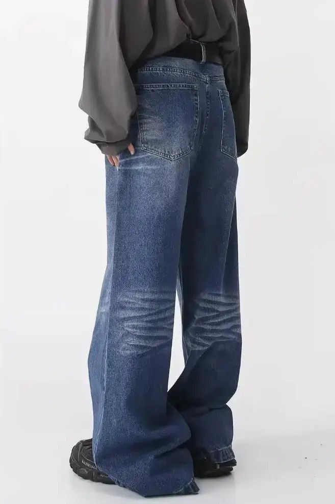 Japanese Brand Washed Gradient Straight Wide Leg Jeans Pants y2k Size US 28 / EU 44 - 3 Thumbnail