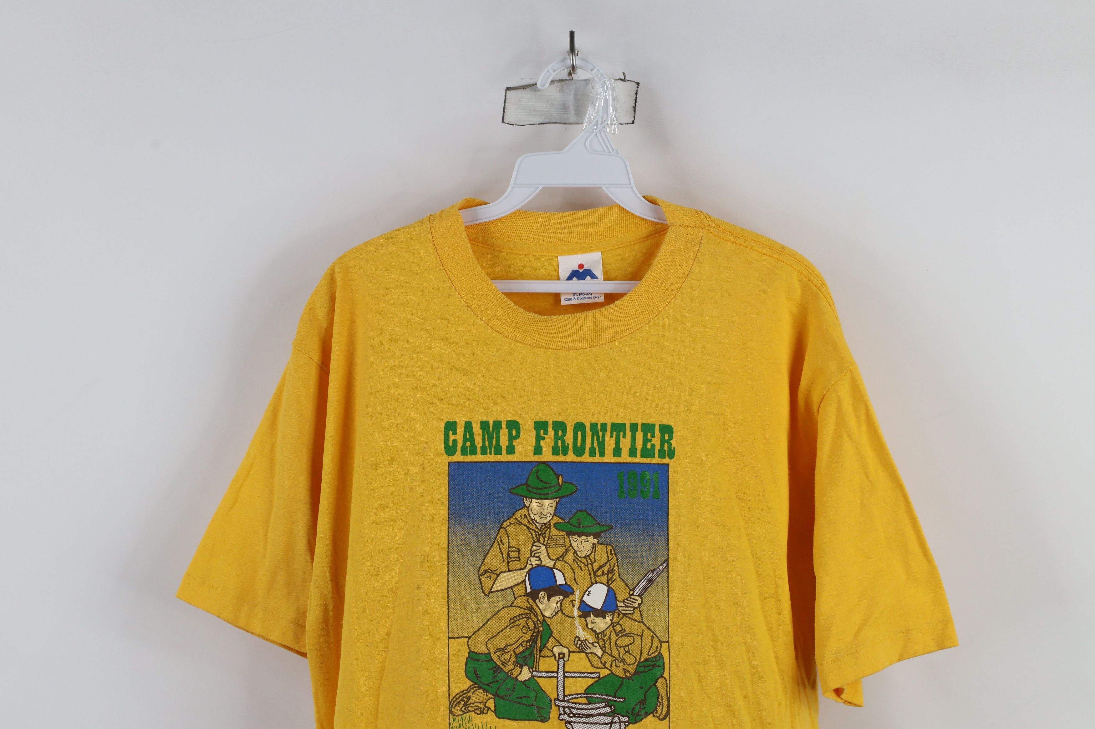 Vintage Vintage 90s America Camp Frontier Short Sleeve T-Shirt USA Size US XL / EU 56 / 4 - 2 Thumbnail