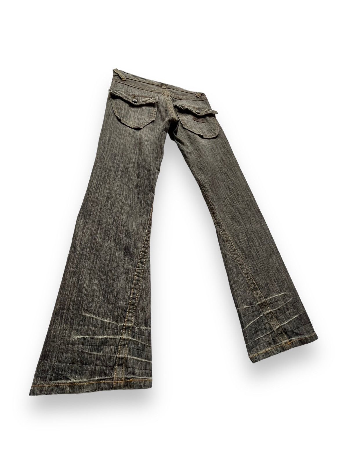 JUN MEN SICK FLARE🔥Vtg JUN MEN Classic Flare Low Rise Jeans💥 Size US 30 / EU 46 - 5 Thumbnail