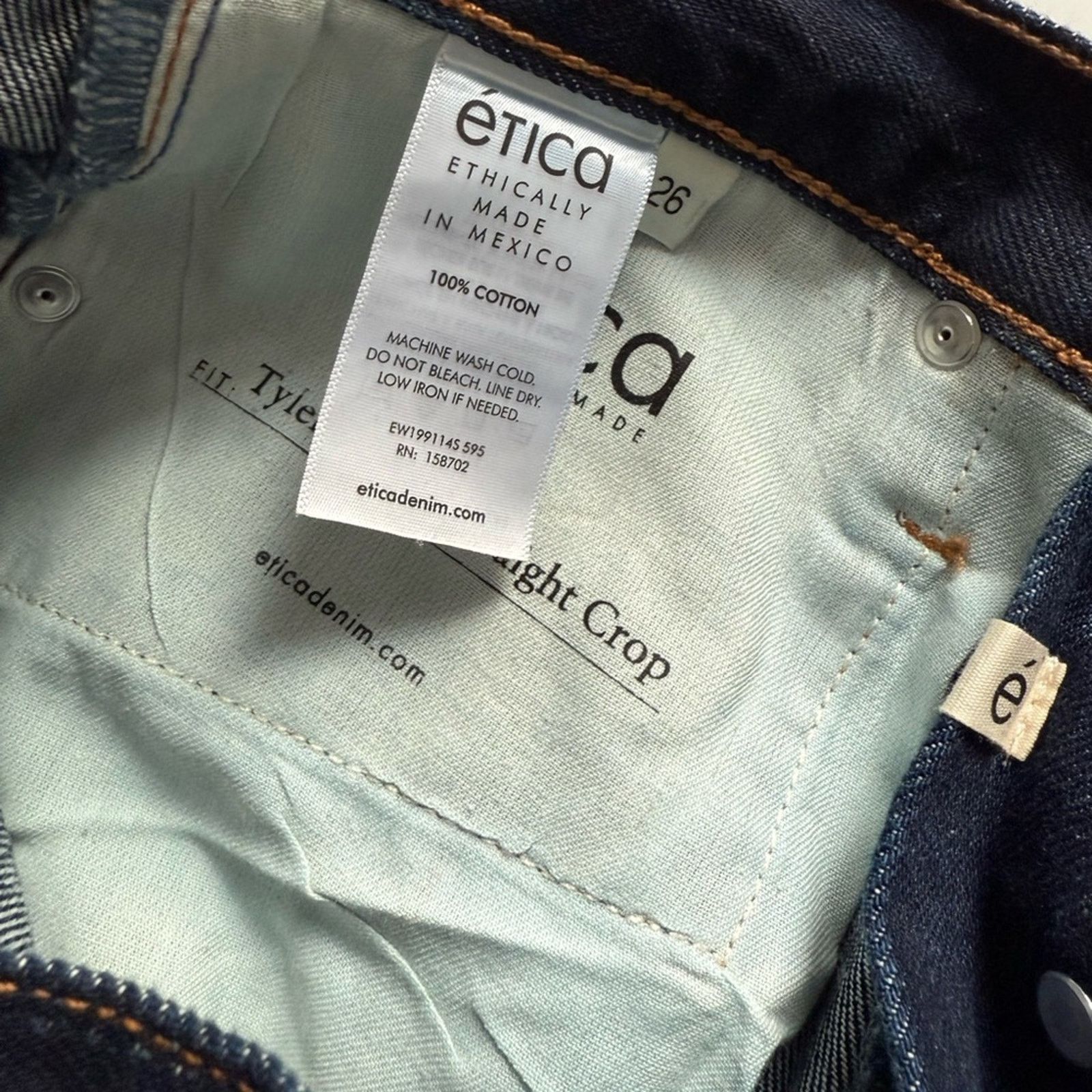 ETICA New etica Tyler Seamed Crop Denim - 26 - $178 Size 26" / US 2 / IT 38 - 9 Thumbnail