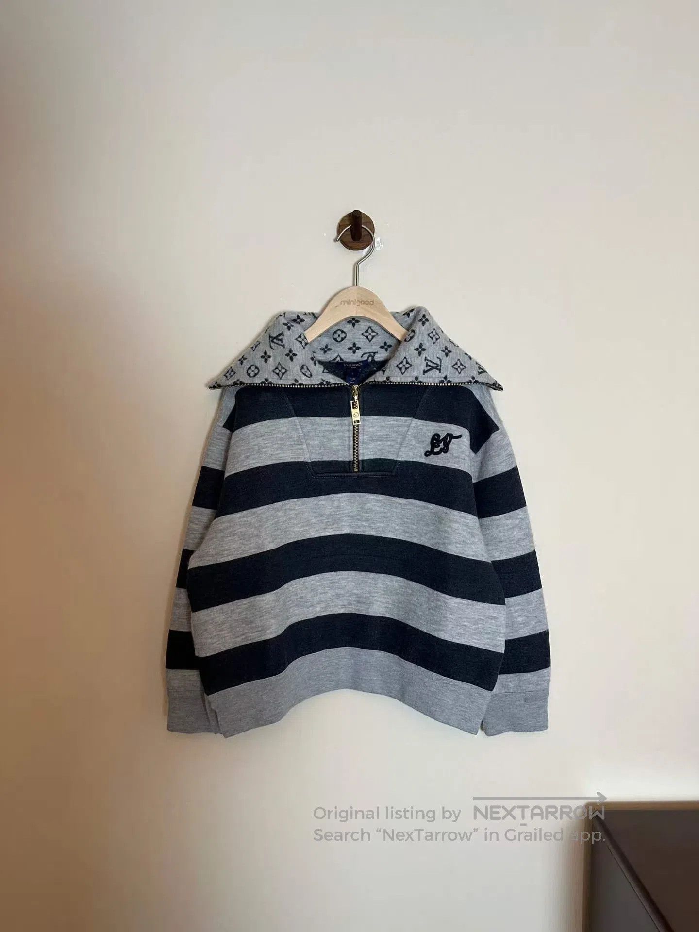 Louis Vuitton Louis Vuitton Cashmere old flower half-zip sweatshirt| Size US S / EU 44-46 / 1 - 1 Thumbnail