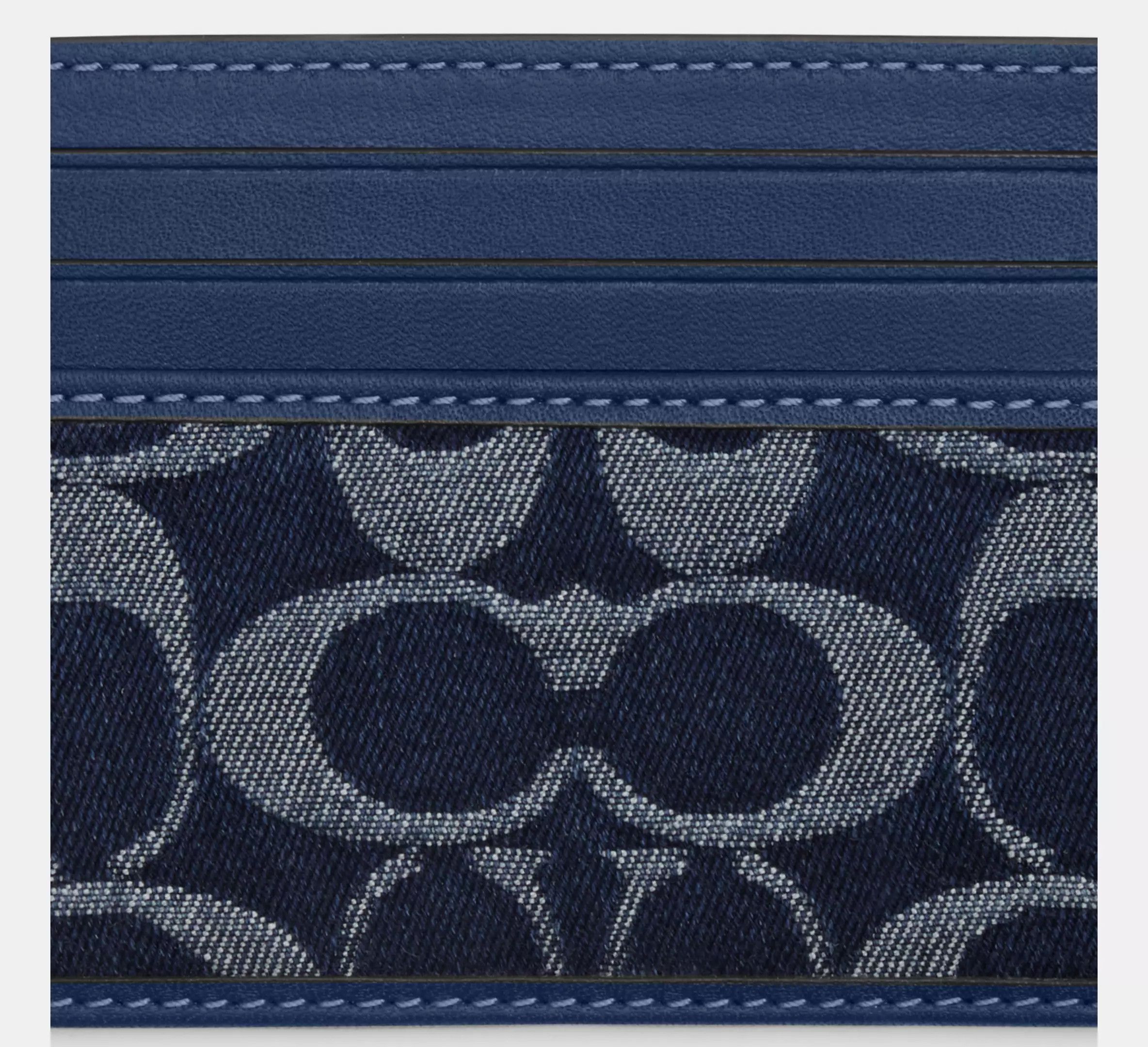Coach NWT Coach Slim Id Card Case In Signature Denim CY907 Size ONE SIZE - 6 Thumbnail