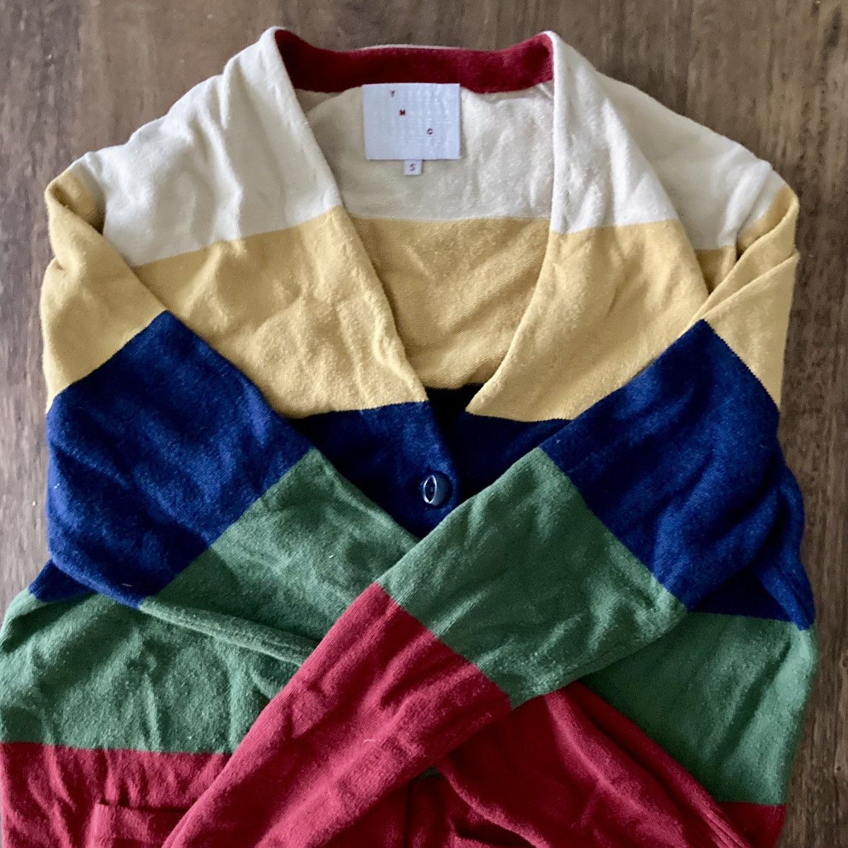 YMC YMC Colorblock Cardigan Size US M / EU 48-50 / 2 - 5 Thumbnail