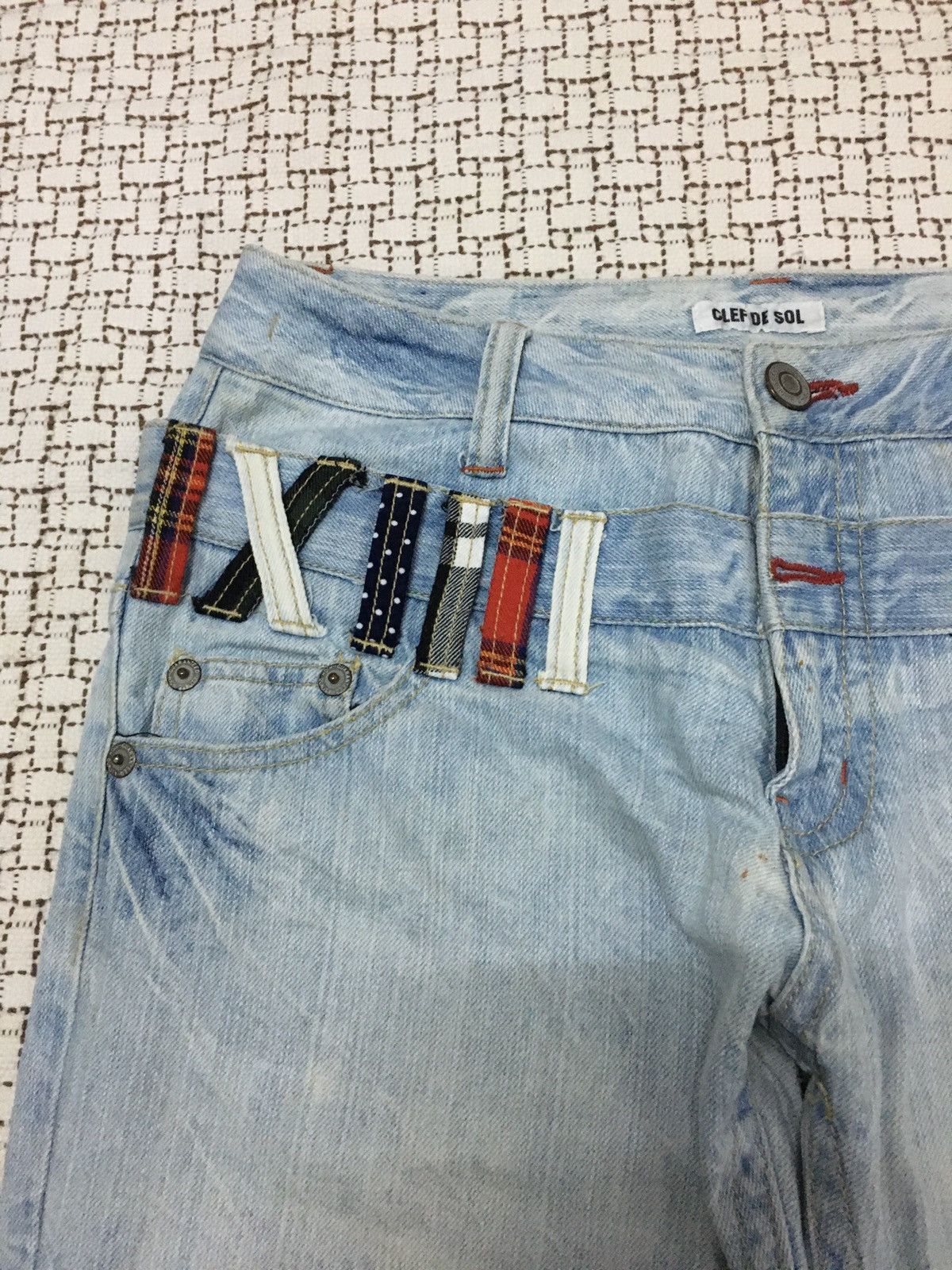 If Six Was Nine × Japanese Brand × Le Grande Bleu (L.G.B.) Clif de Sol Double Waist Nice Jeans (Y01) Size US 32 / EU 48 - 13 Thumbnail