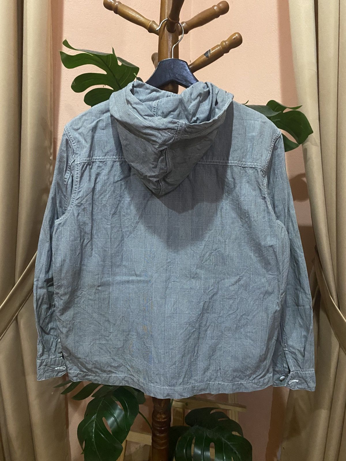Japanese Brand General Supply Plaid Hooded Lightweight Jacket Size US S / EU 44-46 / 1 - 5 Thumbnail