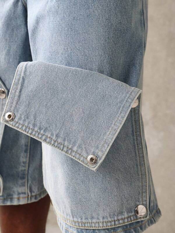 Jean Carpenter Y2k Shorts Jorts Designer Denim Size US 31 - 6 Thumbnail