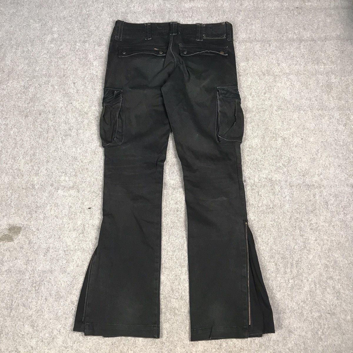 Japanese Brand 🔥SEMANTICDESIGN CARGO ZIPPER DESIGN BLACK FADED DENIM PANTS Size US 30 / EU 46 - 11 Thumbnail