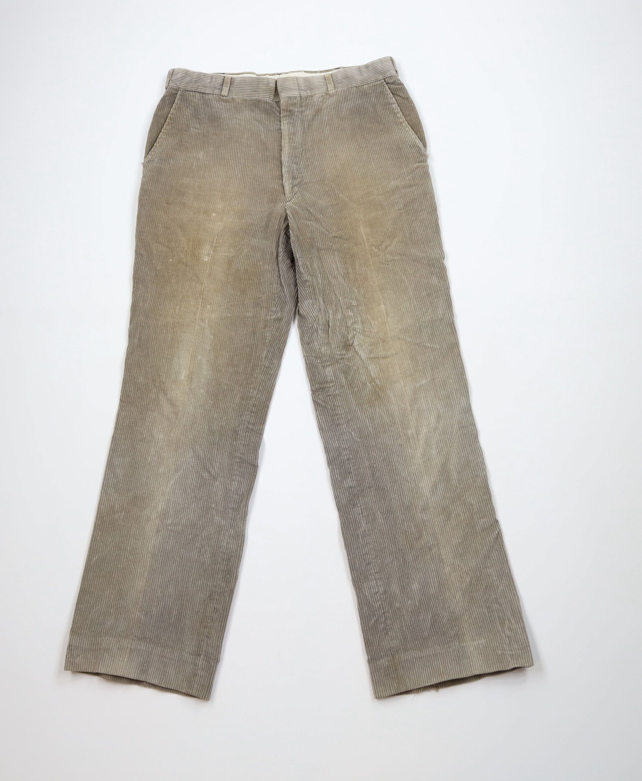 Vintage Vintage 70s Streetwear Wide Leg Corduroy Chino Pants USA Size US 32 / EU 48 - 1 Thumbnail