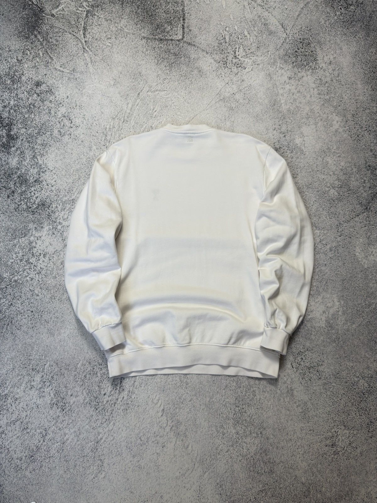 AMI AMI Paris Sweatshirt White Red Heart Logo Crewneck Pullover Size US XL / EU 56 / 4 - 11 Thumbnail