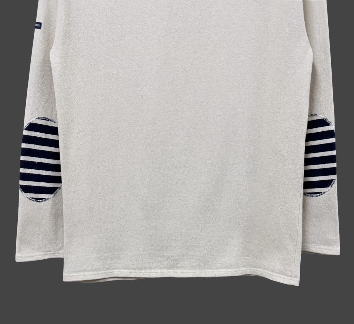 Saint James Saint James Beige Boat Neck Heavy Cotton Longsleeve Shirt Size US M / EU 48-50 / 2 - 9 Thumbnail