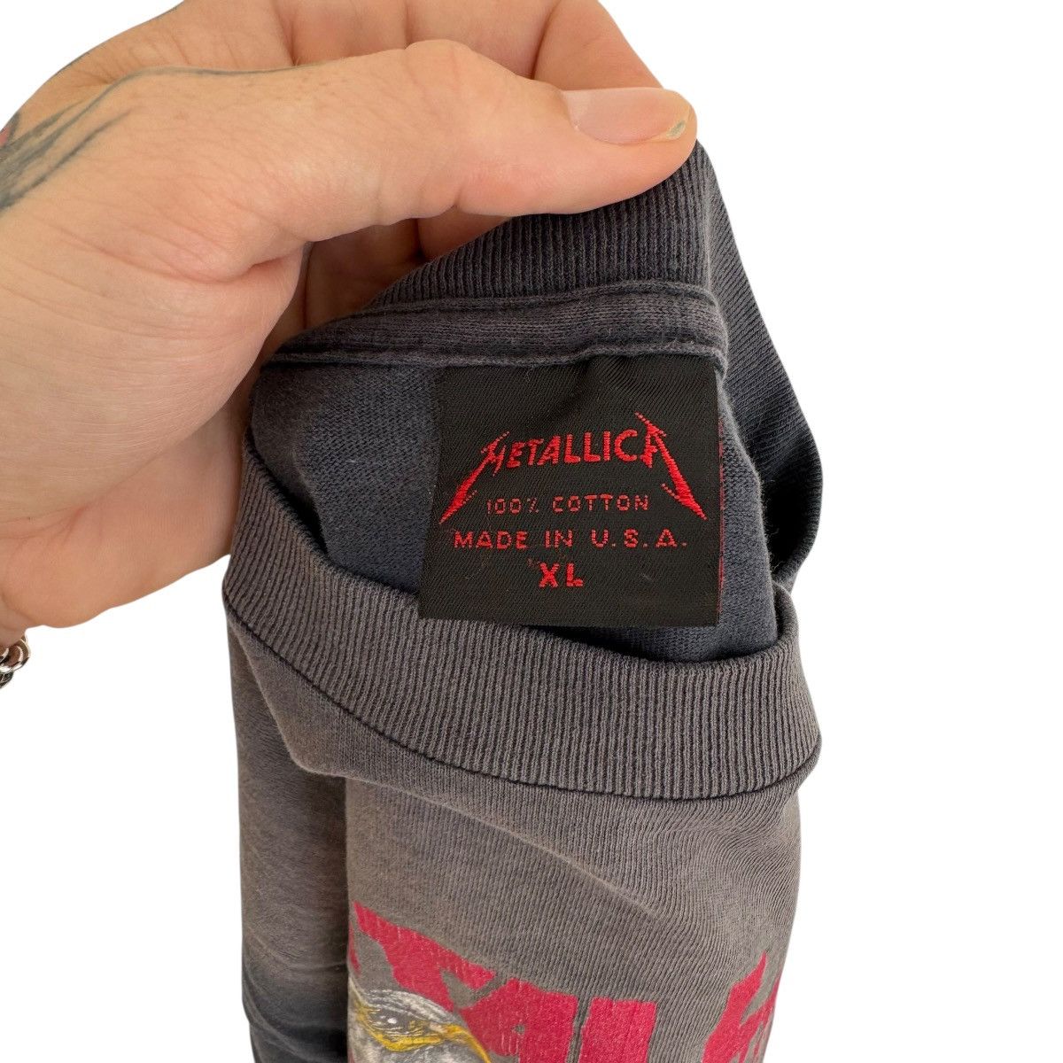 Vintage vintage Metallica nowhere to roam tour single stitch tee Size US XL / EU 56 / 4 - 3 Thumbnail