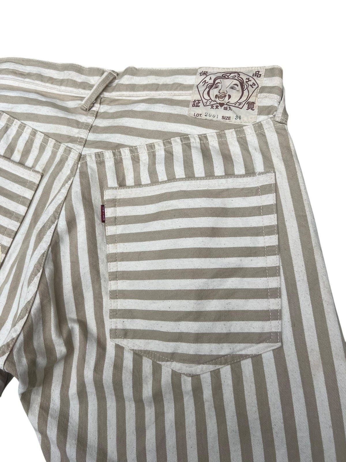 Evisu Dirty Stains Denim Vintage Evisu Stripes Selvedge Short Pant Size US 36 / EU 52 - 19 Thumbnail