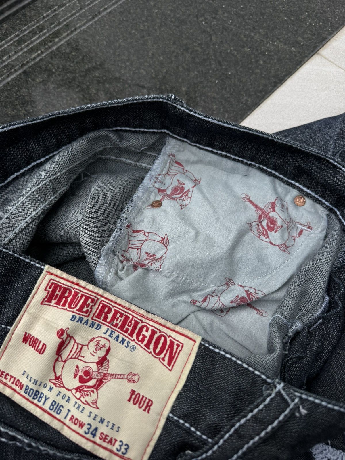 True Religion 90’s TRUE RELIGION RARE DENIM Y2K VINTAGE POCKET LOGO PANTS Size US 34 / EU 50 - 18 Thumbnail
