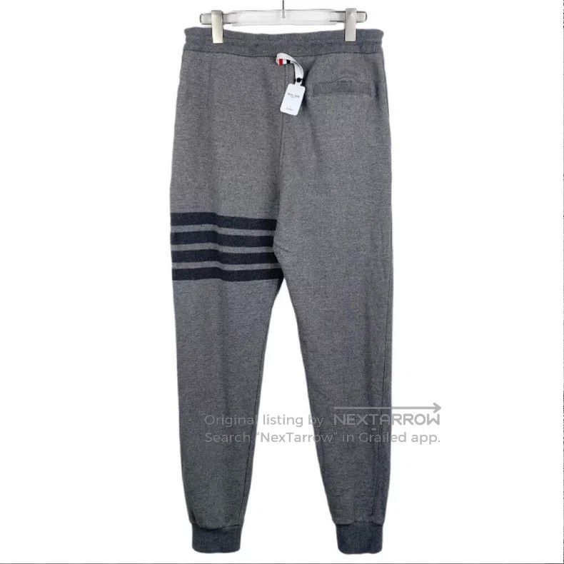 Thom Browne Thom Browne size 2 Gray Cotton Cuffed Sport Pants Size US 28 / EU 44 - 2 Thumbnail