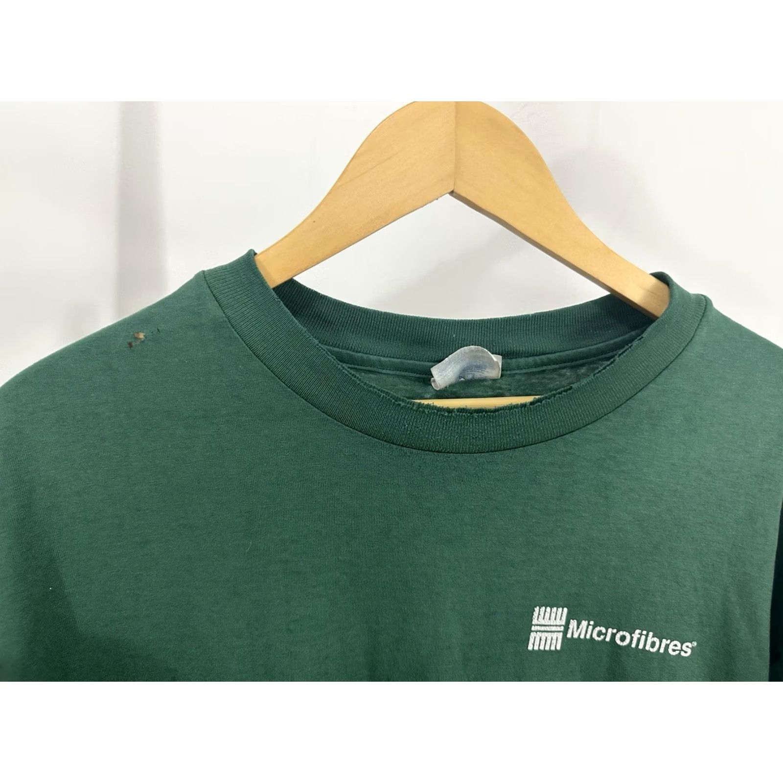 Hanes Hanes VTG The Basic Principle Paper Thin Worn Microfibres Work WIP T-Shirt XL Green Mens Shirt Distressed 90s Style Size US XL / EU 56 / 4 - 7 Thumbnail