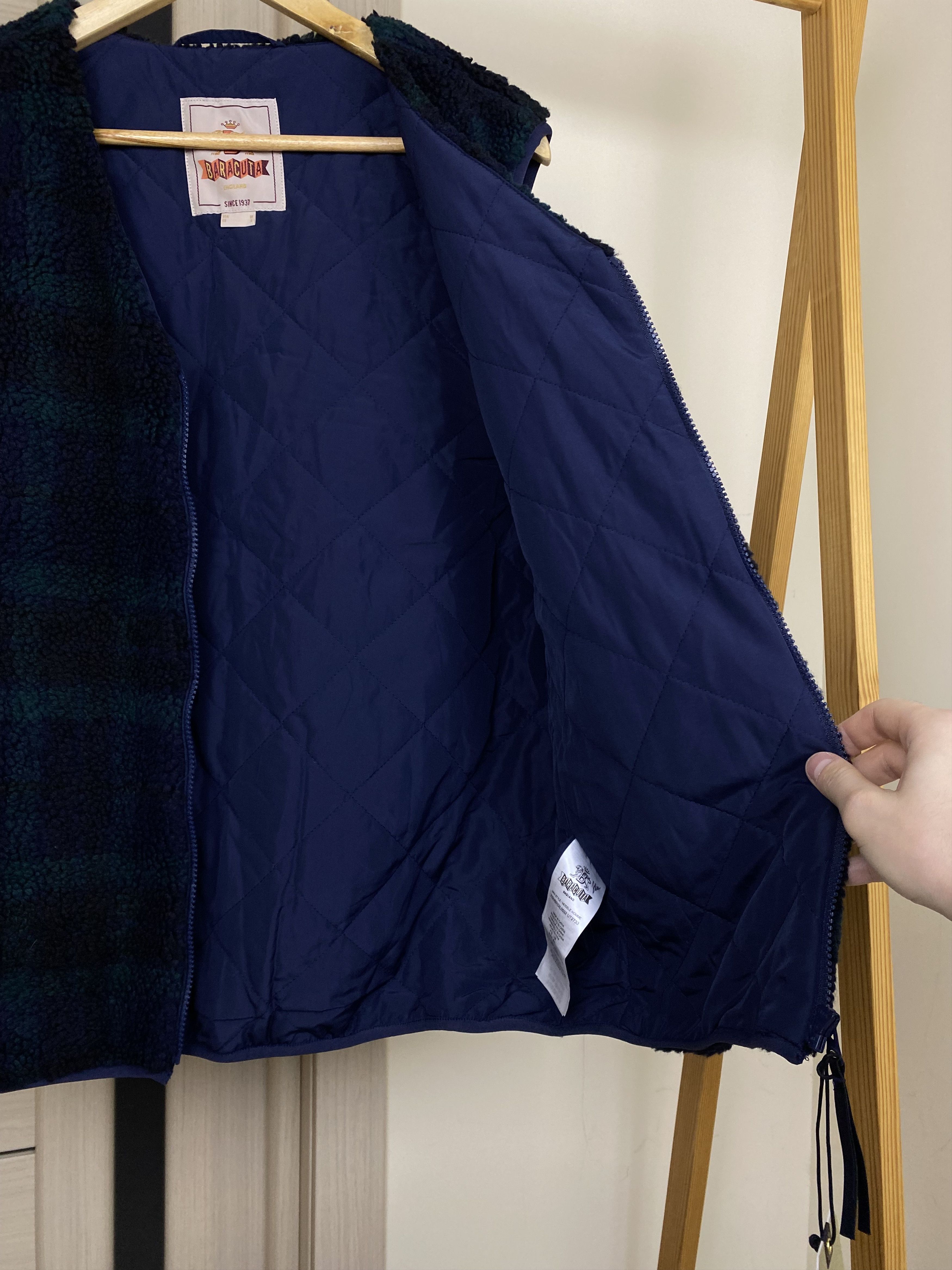 Baracuta BARACUTA CURLY FLEECE LINER VEST BLACKWATCH size L Size US L / EU 52-54 / 3 - 5 Thumbnail