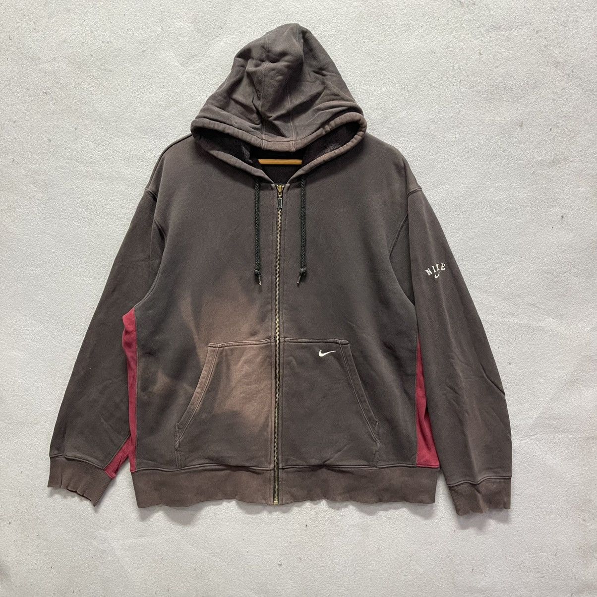 Nike Early 2000s Vintage Nike Full Zip Hoodie Size US XL / EU 56 / 4 - 1 Thumbnail