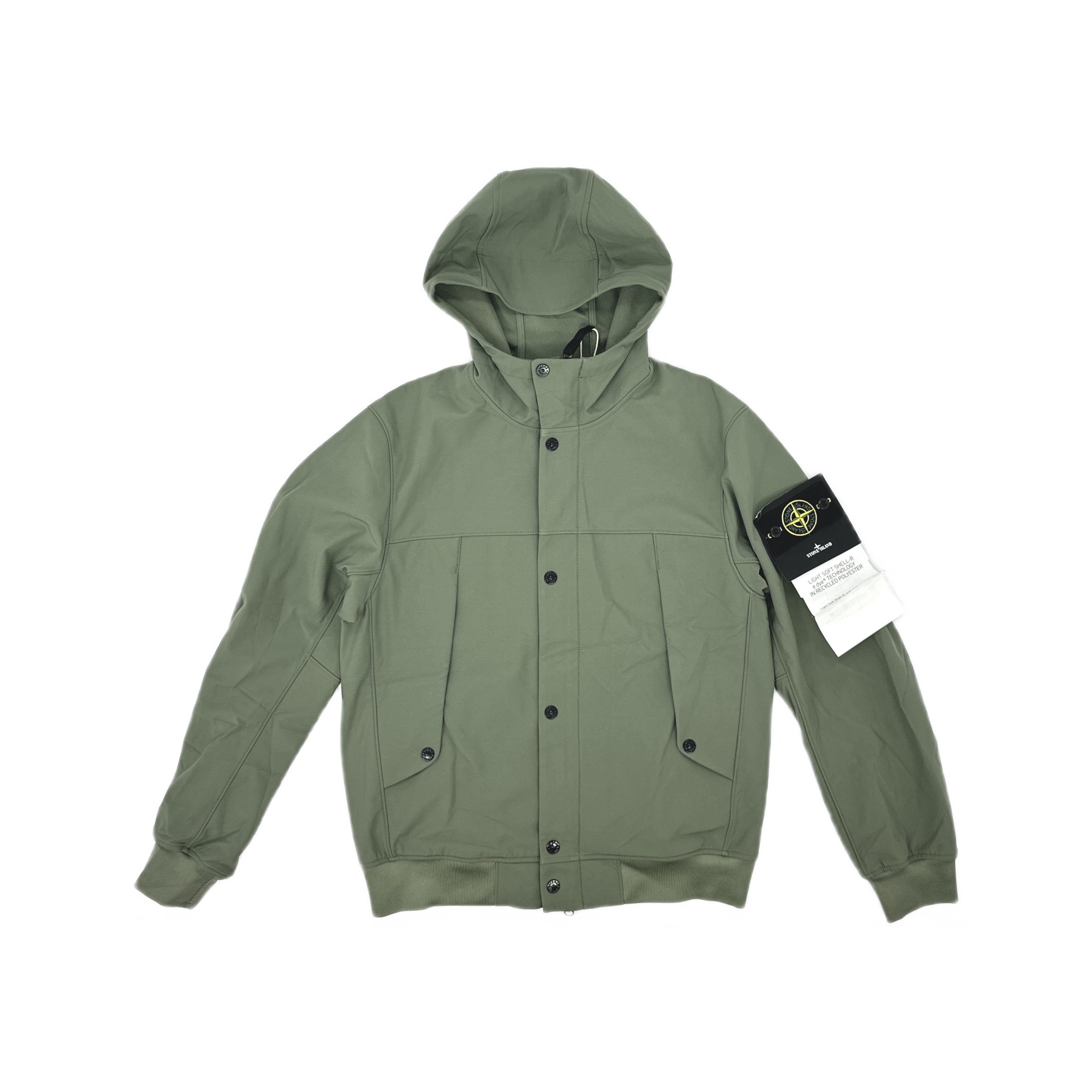 Stone Island Stone Island Light Soft Shell Hooded Jacket Size S Size US S / EU 44-46 / 1 - 1 Thumbnail