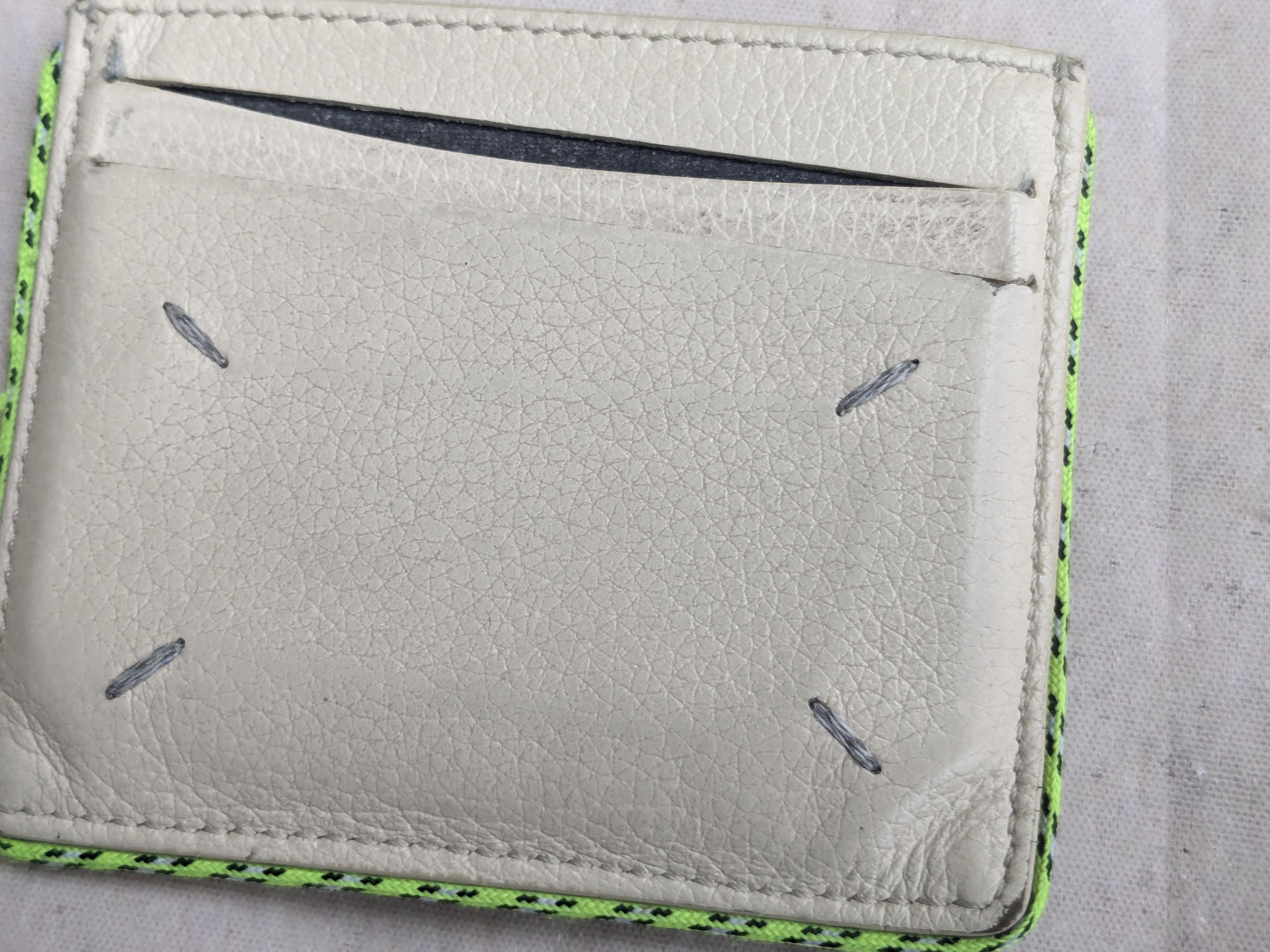 Maison Margiela Maison Margiela Cardholder Wallet Beige Sand Leather Size ONE SIZE - 3 Thumbnail