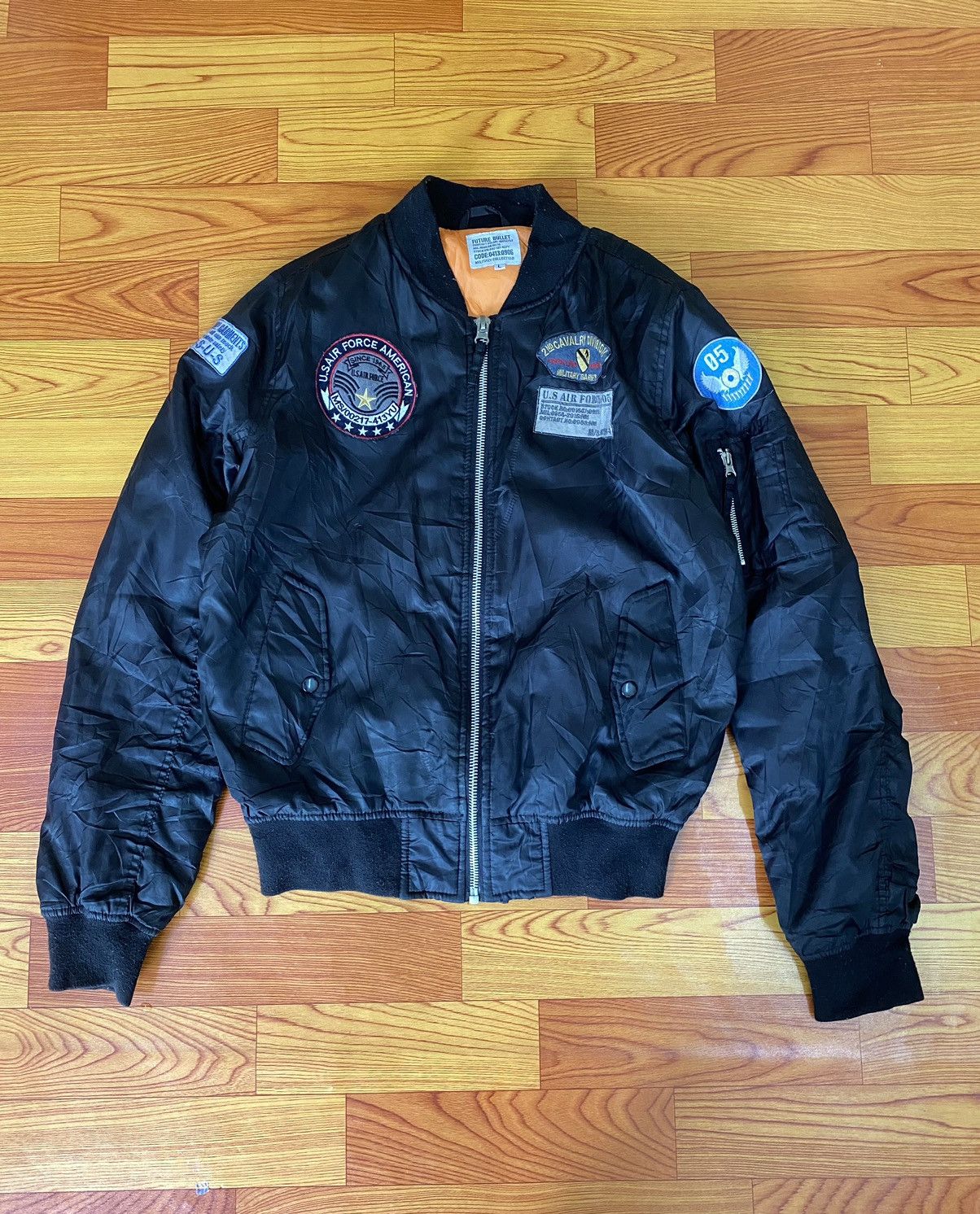 Vintage Us Air Force Bomber Flight Jacket Size US L / EU 52-54 / 3 - 1 Thumbnail
