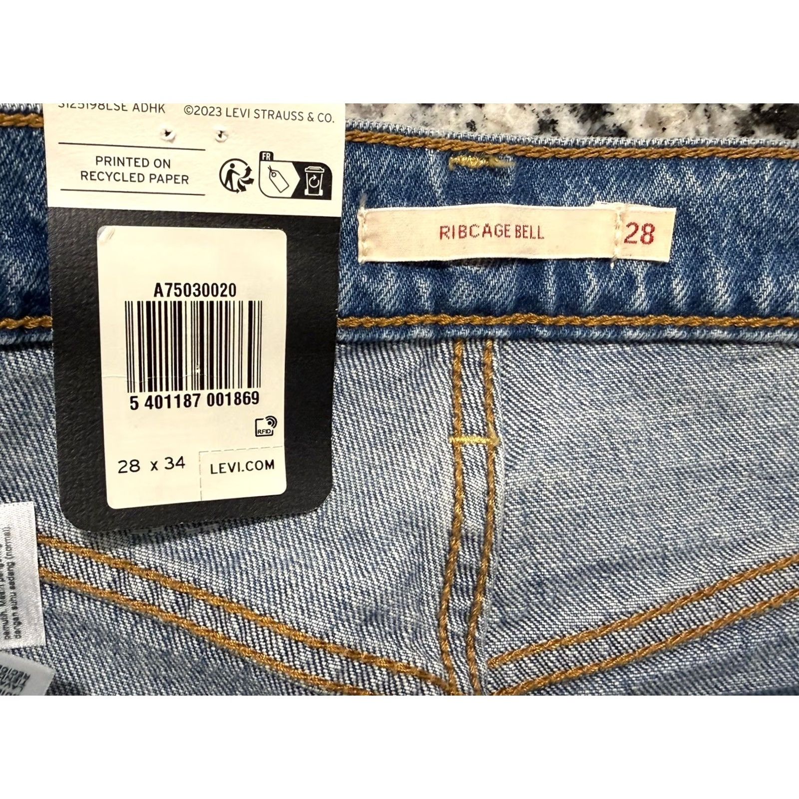Levi's VINTAGE Levi's Premium Jeans Womens 28x33 Blue Bell High Rise Denim Stretch 5-Pocket 90s 60s USA Shirt Womens Regular Blue Jeans Size 28" / US 6 / IT 42 - 5 Thumbnail