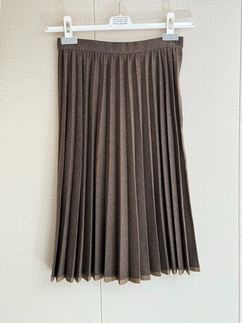 Comme des Garcons Comme des Garçons Wool Pleated Skirt - dmc Size US 28 / EU 44 - 1 Thumbnail