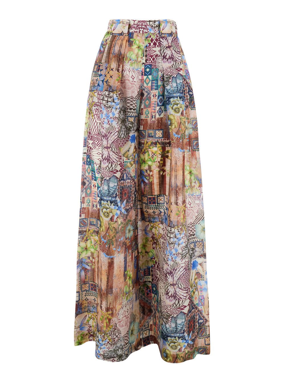 Missoni ASPEN PANT Multicolor Silk Women's Pants Size 28" / US 6 / IT 42 - 1 Thumbnail