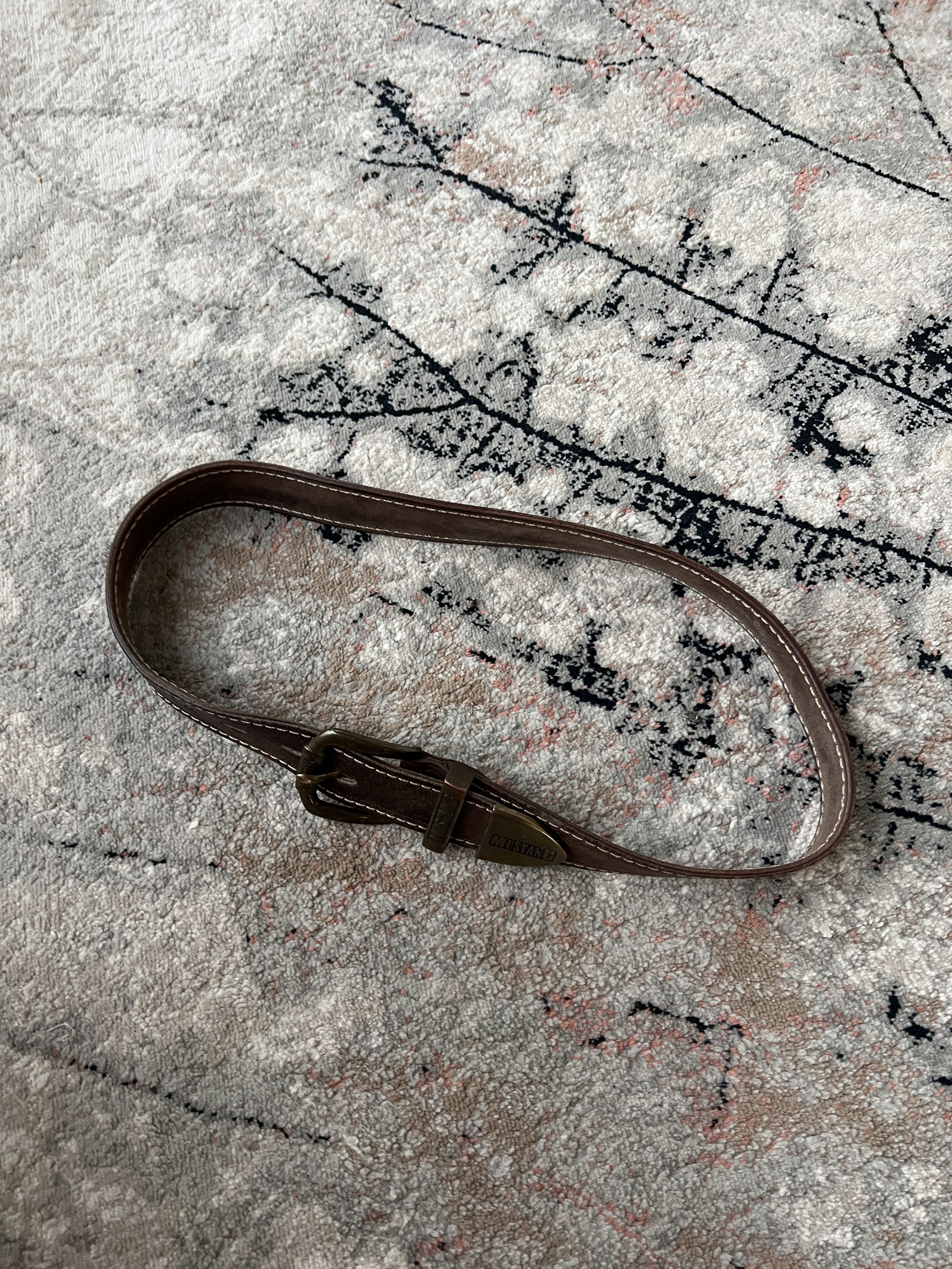 Leather × Mustang Mustang Leather Belt Size ONE SIZE - 2 Thumbnail
