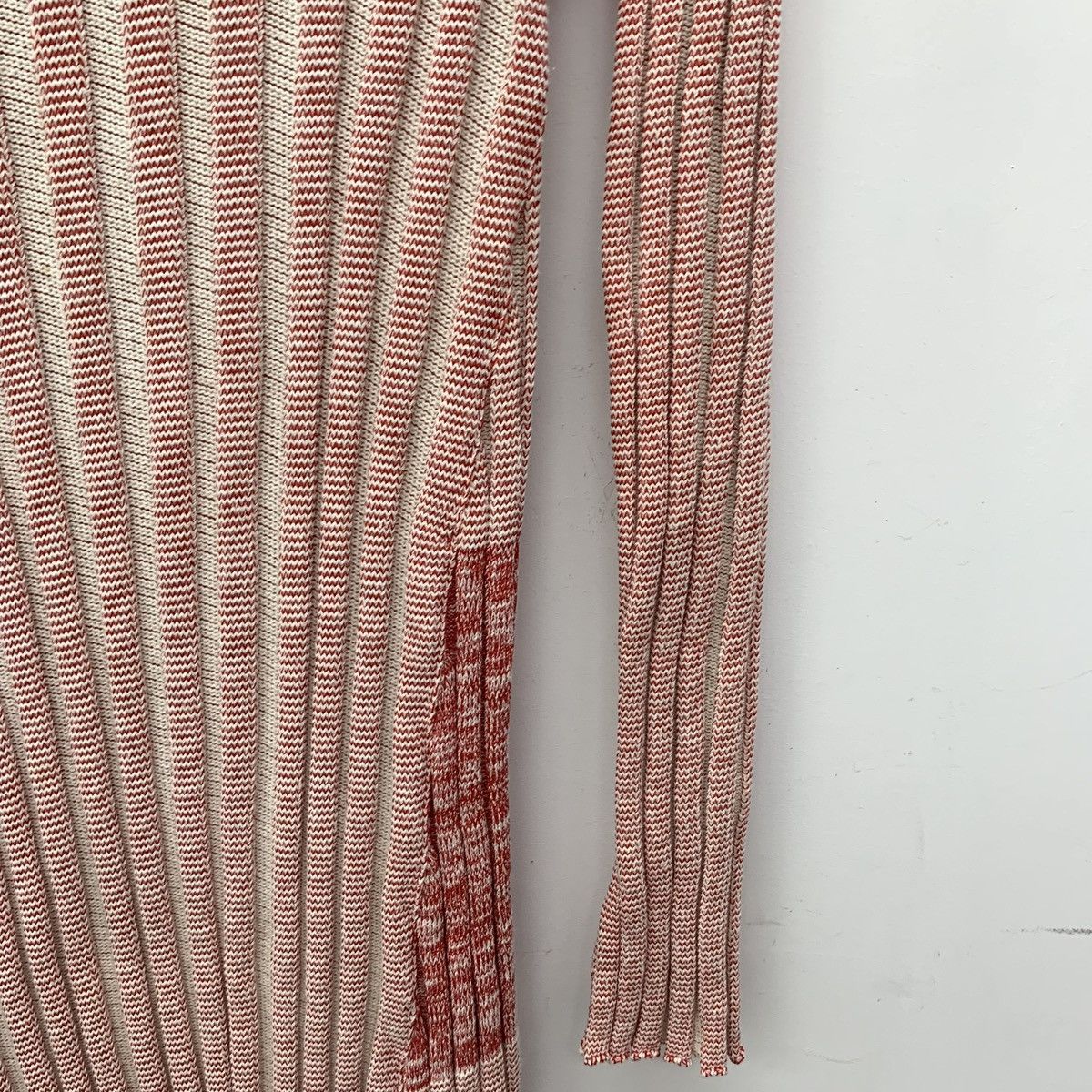Celine Celine Pink Vertical Striped Long Sleeve Knit Dress K26WX Size M / US 6-8 / IT 42-44 - 4 Thumbnail