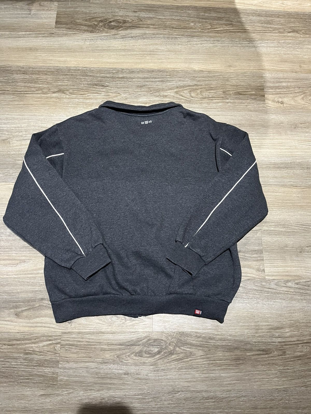 Vintage × Wilson Grey Wilson Football Zip-up Size US XL / EU 56 / 4 - 5 Thumbnail