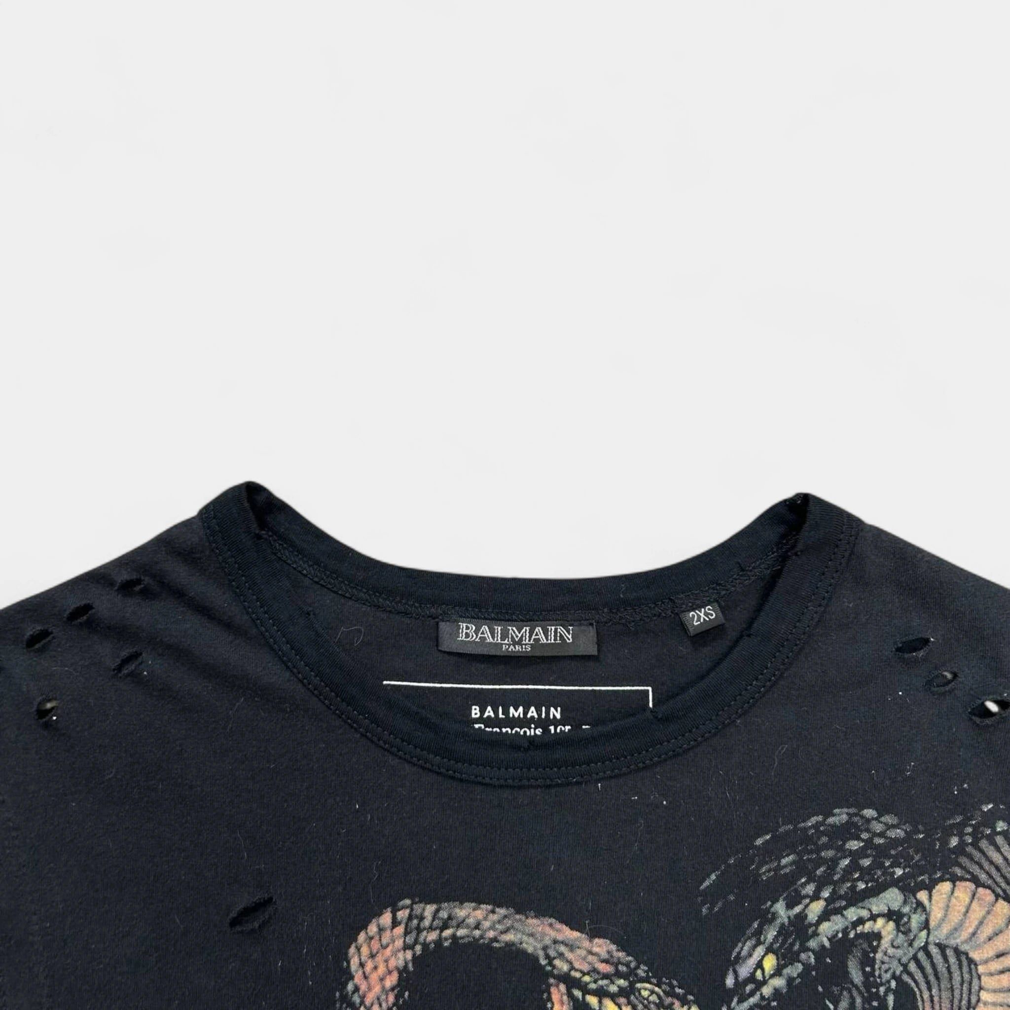 Balmain Balmain Distressed Snake Graphic Tank Top Size US S / EU 44-46 / 1 - 4 Thumbnail