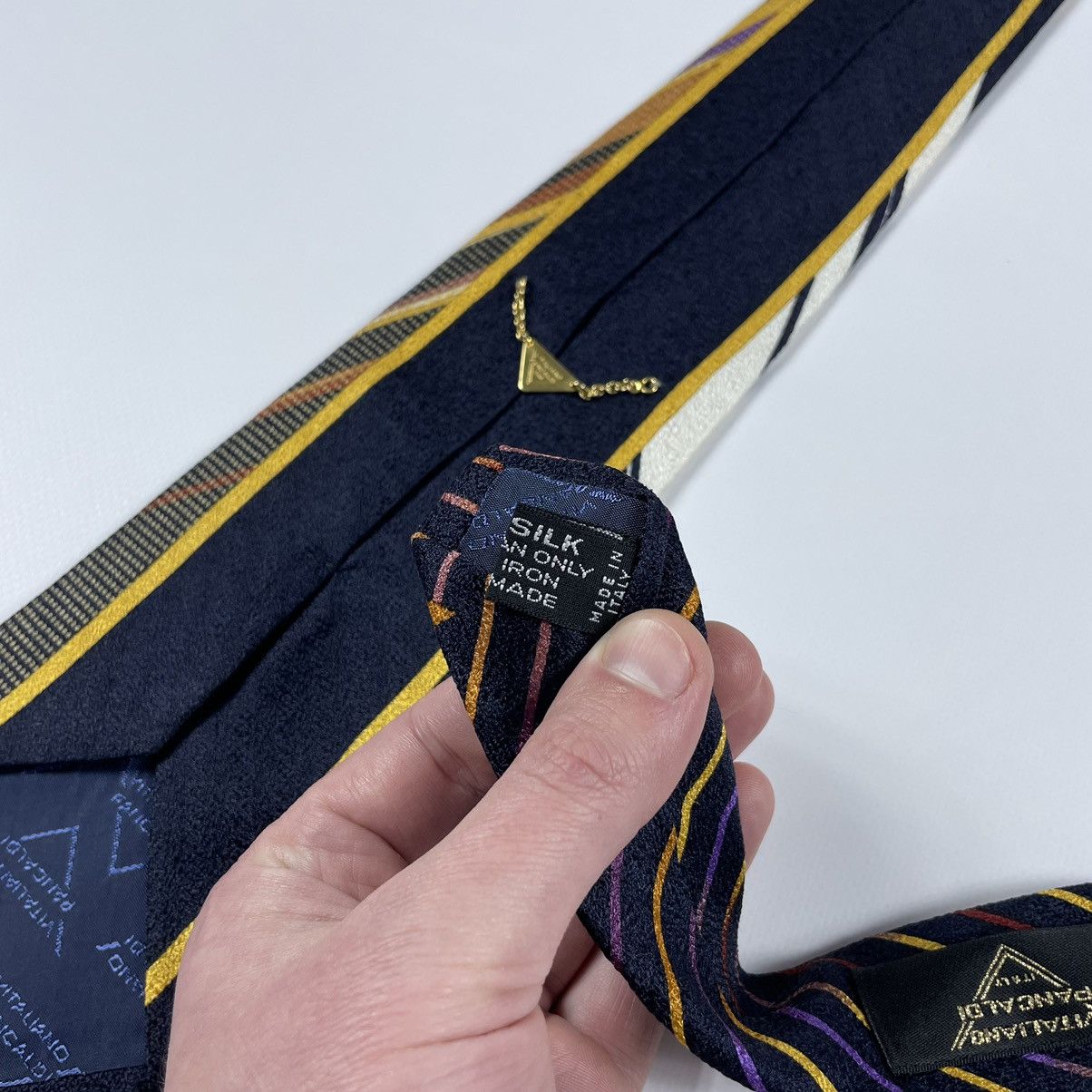 Vitaliano VITALIANO PANCALDI Vintage Silk Tie Art Deco Size ONE SIZE - 9 Thumbnail