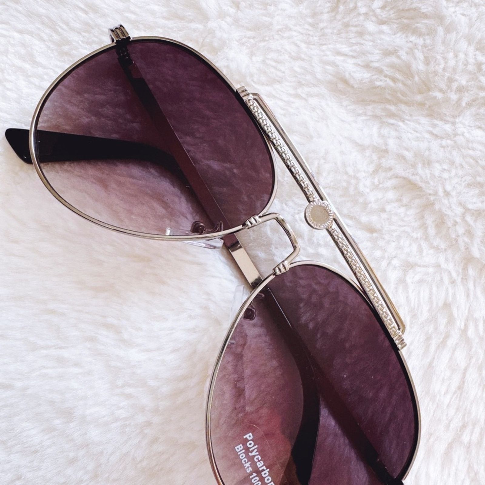 Other Donna Black W/ Silver Rim Aviator Sunglasses Size ONE SIZE - 2 Thumbnail