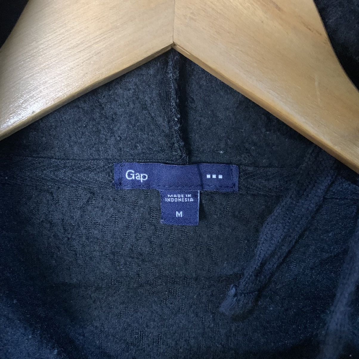 Gap × Vintage Vintage Gap Black Hoodie Fleece Y2K Size US M / EU 48-50 / 2 - 3 Thumbnail