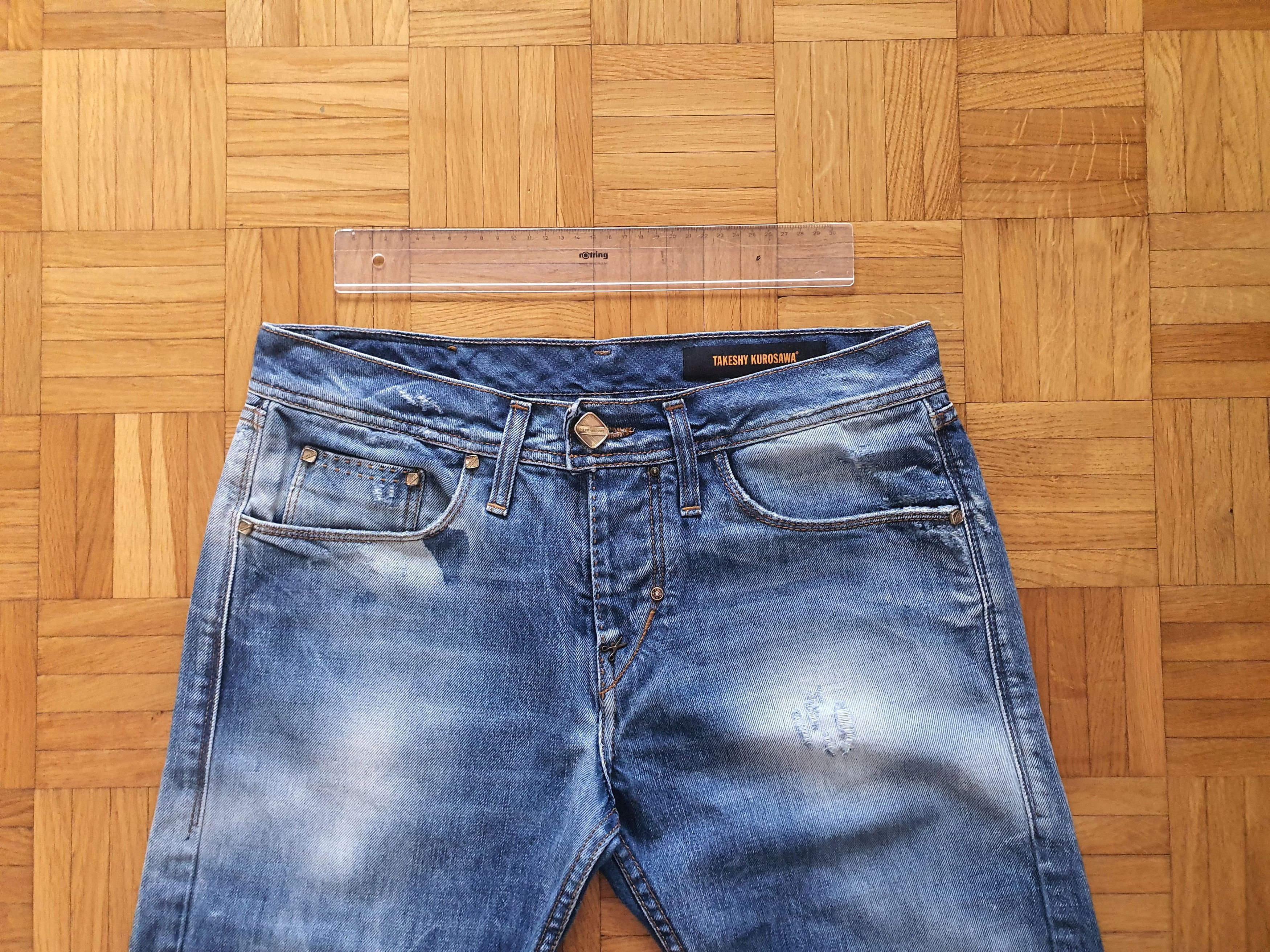 Takeshy Kurosawa Handmade Selvedge Denim Jeans Japanese Fabric - Regular Fit Size US 34 / EU 50 - 3 Thumbnail
