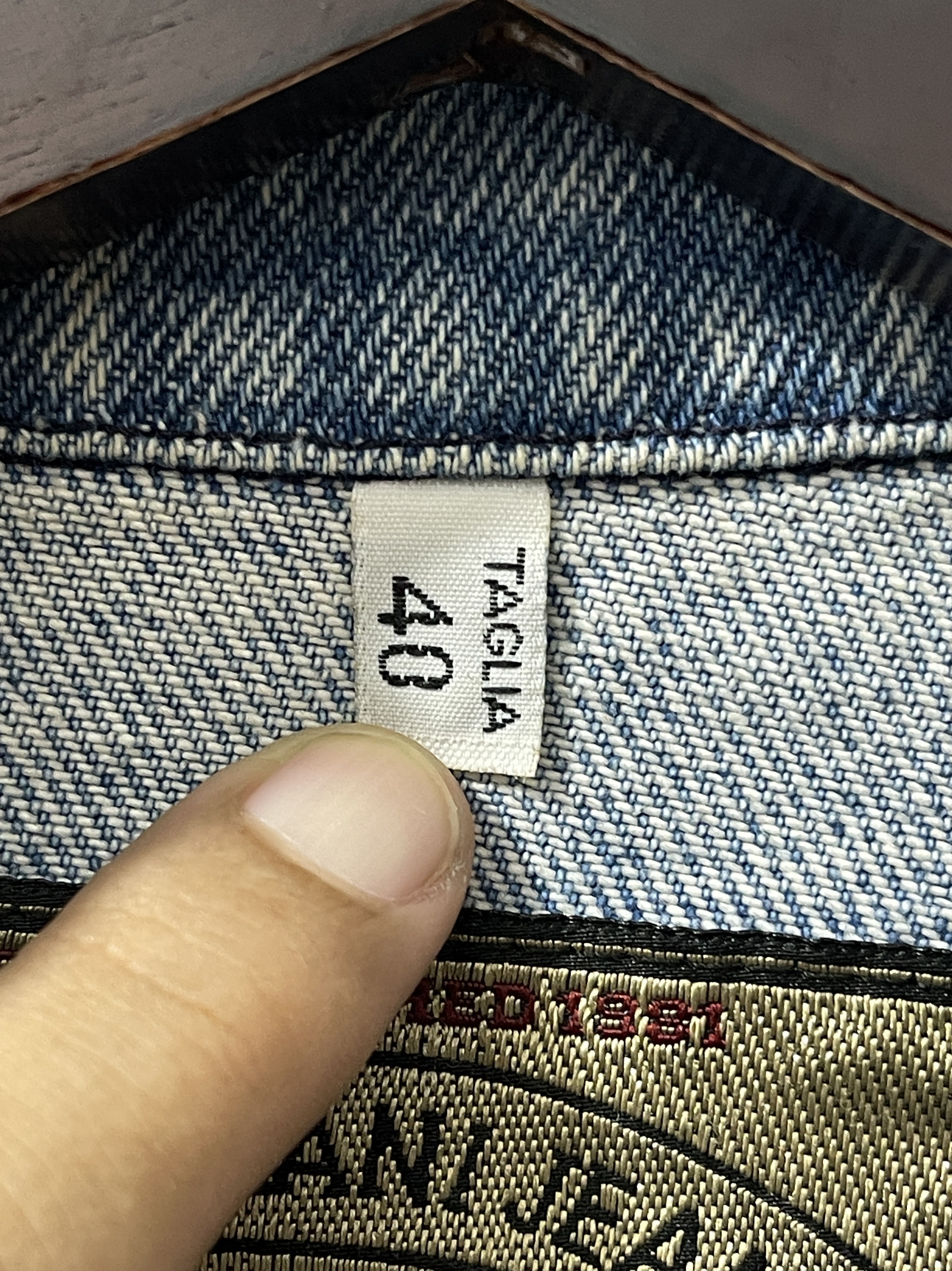 Armani Vintage 80s Armani Jeans Archive 10th Anniv Denim Jacket Size US S / EU 44-46 / 1 - 12 Thumbnail