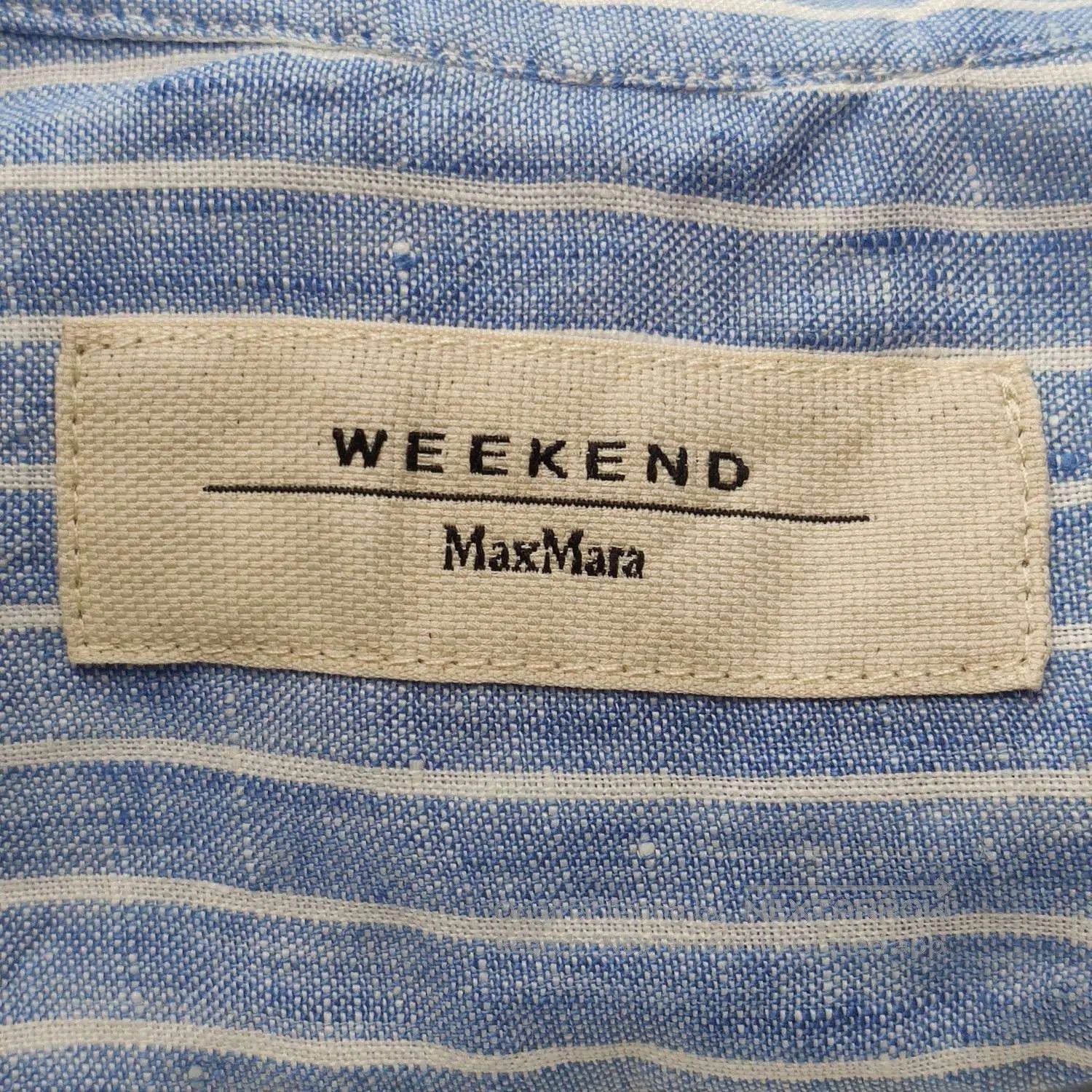 Weekend Max Mara Weekend Max Mara Cotton Striped Embroidered Shirt US8. Size XS / US 0-2 / IT 36-38 - 4 Thumbnail