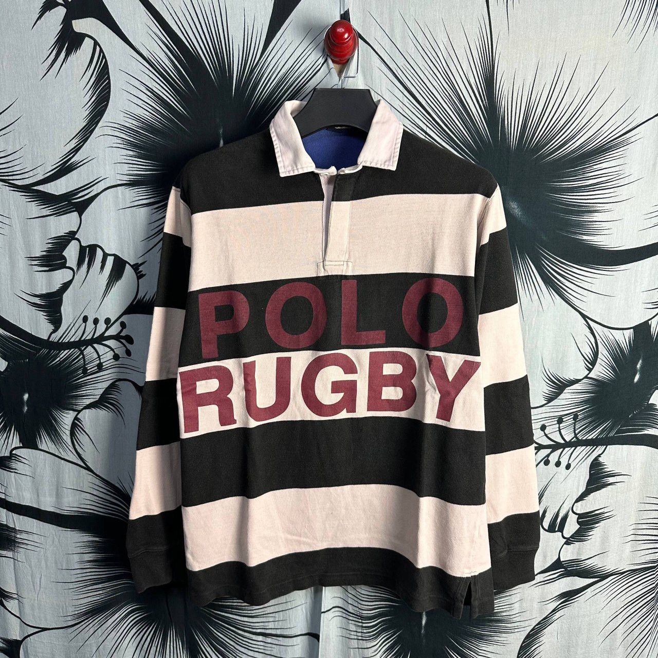Polo Ralph Lauren OG Vintage Polo Ralph Lauren Polo Rugby Spellout Long Sleeve Size US XL / EU 56 / 4 - 1 Thumbnail