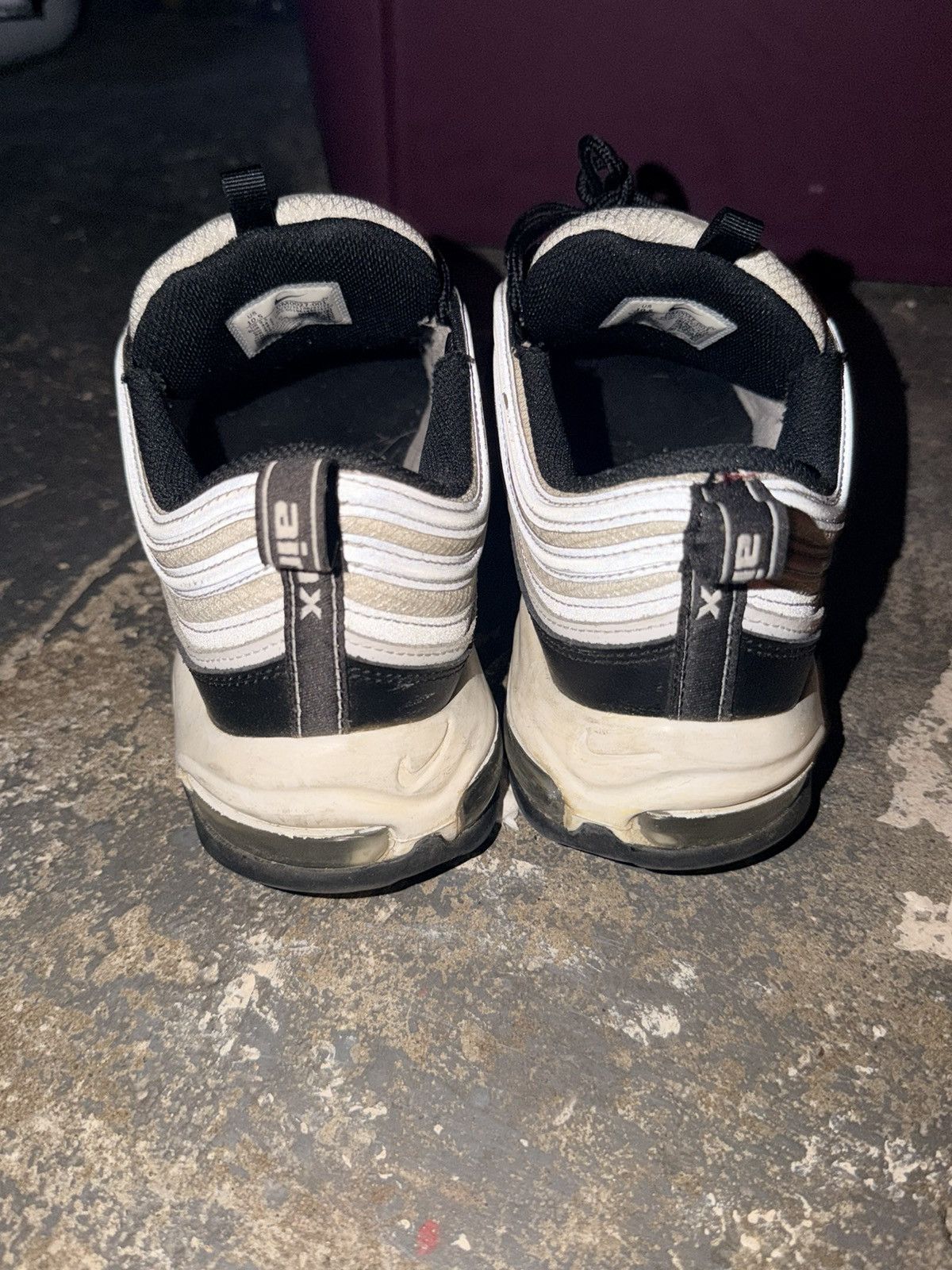 Nike White/Black Air Max 97 Size US 10.5 / EU 43-44 - 4 Thumbnail