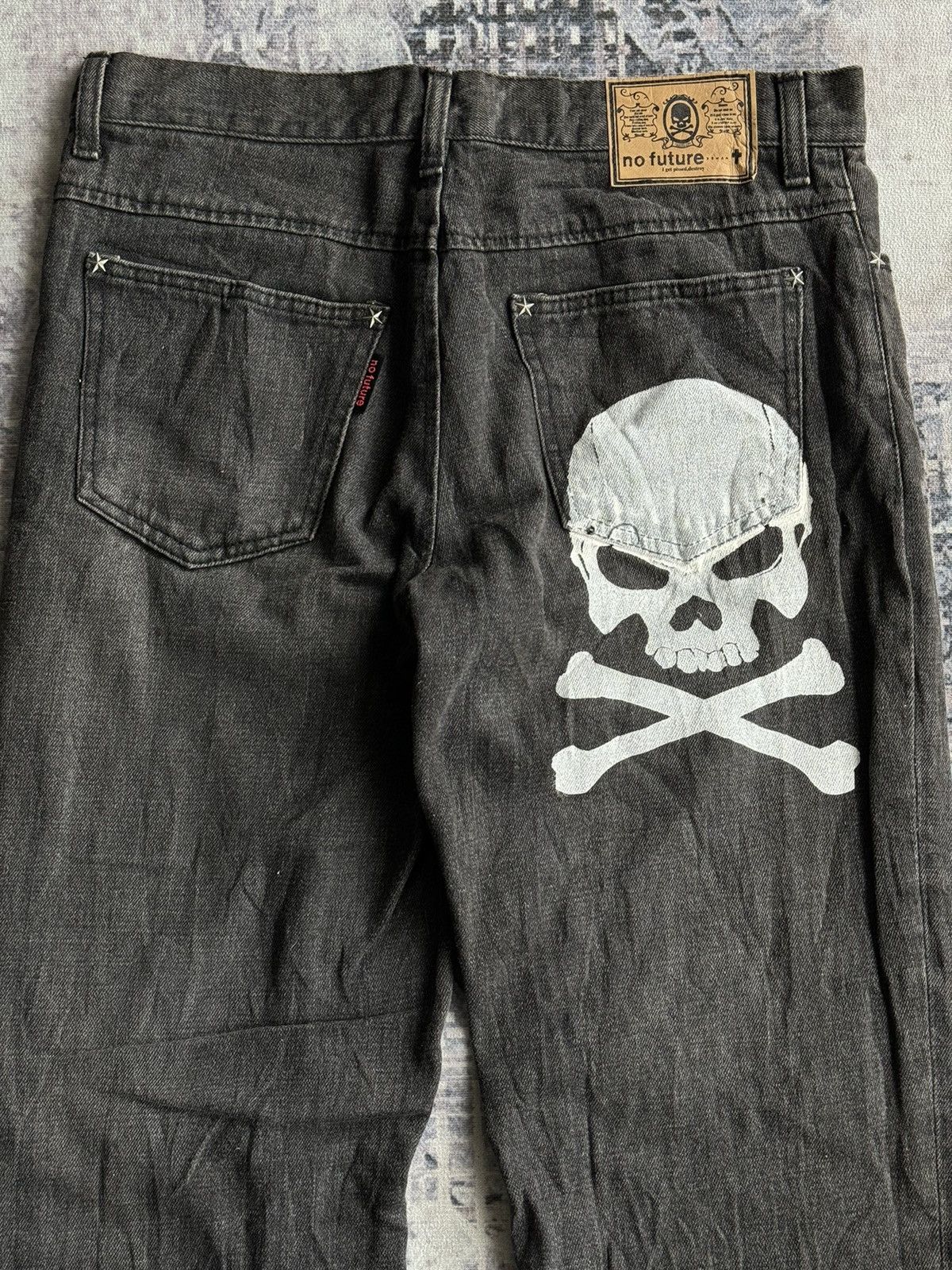 No Future No Future Skull Punk Riot Poem Denim Pants / ifsixwasnine Size US 31 - 6 Thumbnail