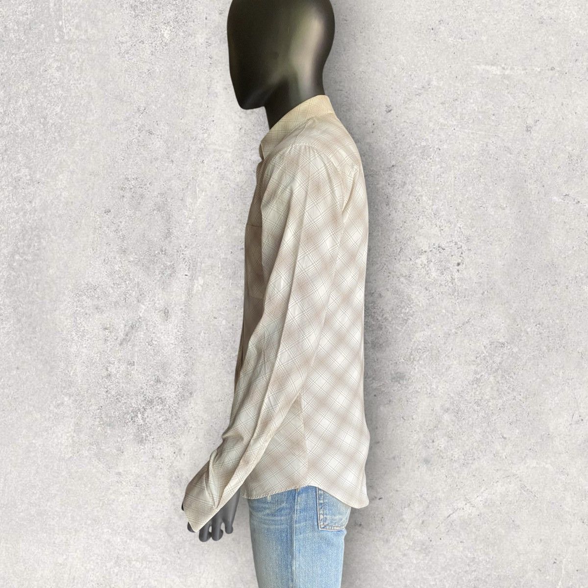 Dior Fall05 Eagle Embroidered Plaid Shirt Hedi Slimane Size US S / EU 44-46 / 1 - 5 Thumbnail