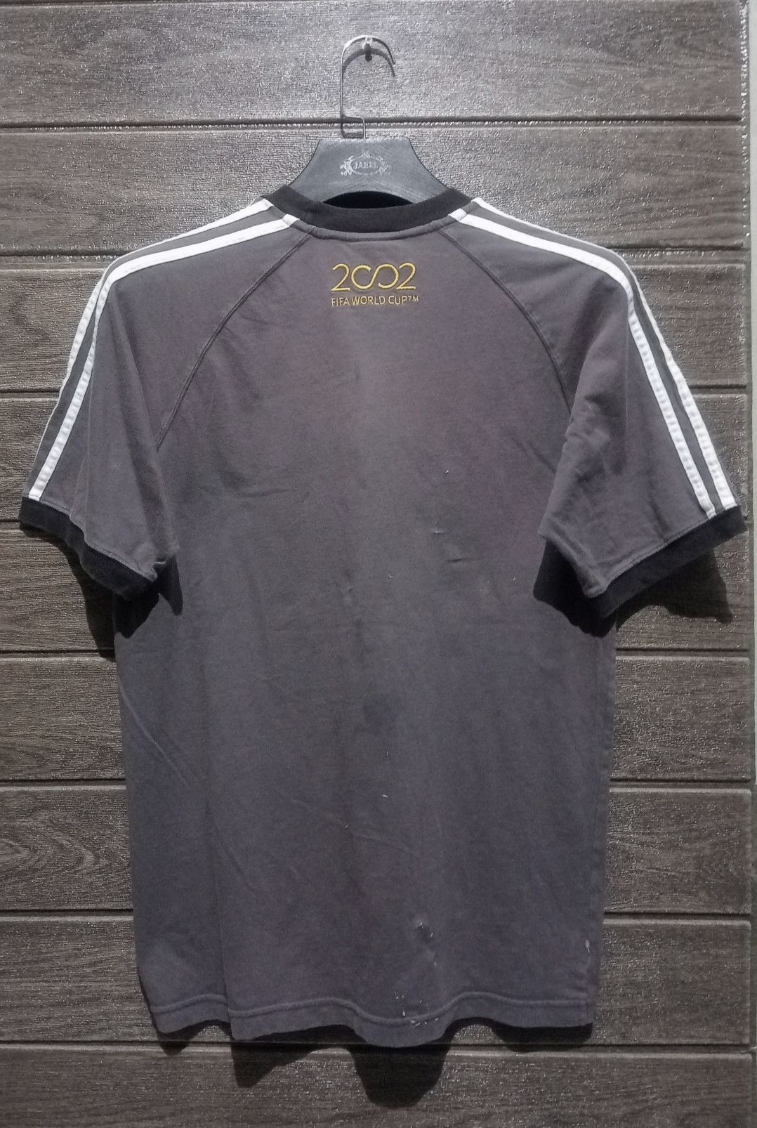 Adidas VTG Adidas Fifa World Cup Deutscher Fussball-Bund Ringer Tee Size US M / EU 48-50 / 2 - 11 Thumbnail